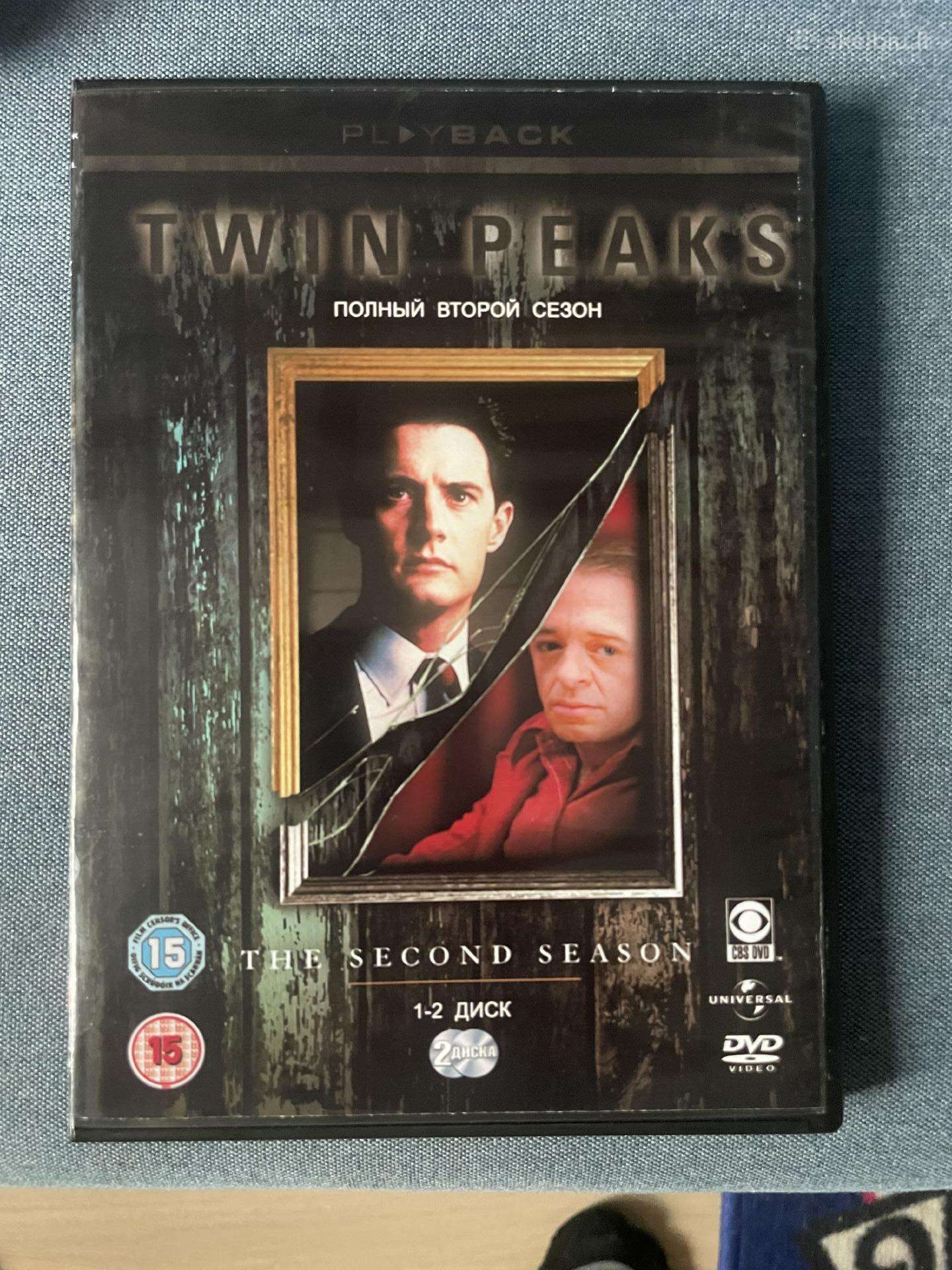 Twin Peaks Dvd visi 3 sezonai 9 diskai Eng ir Rus