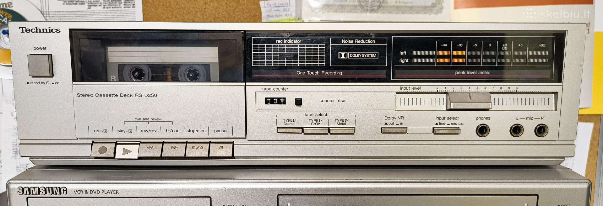 Technics RS-d250 kasetine dėka/magnetofonas