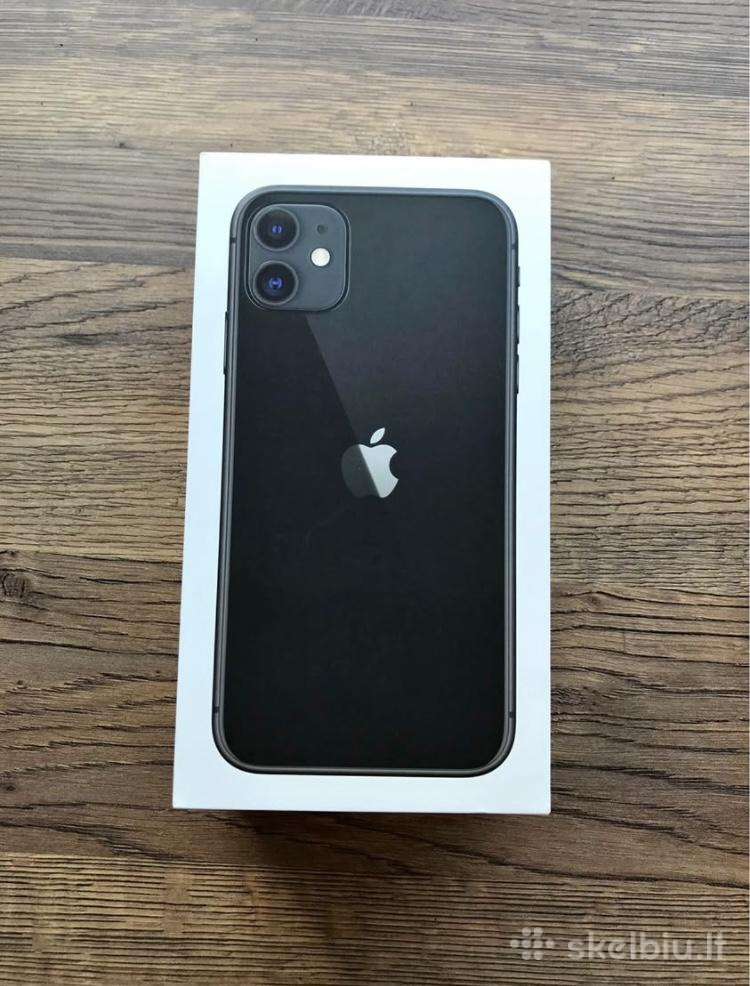 iPhone 11 juodas 64 GB
