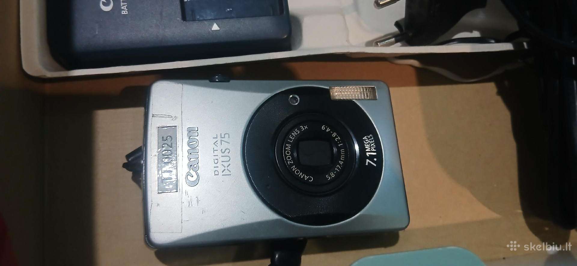 Canon ixus 75 skaitmeninis foto aparatas