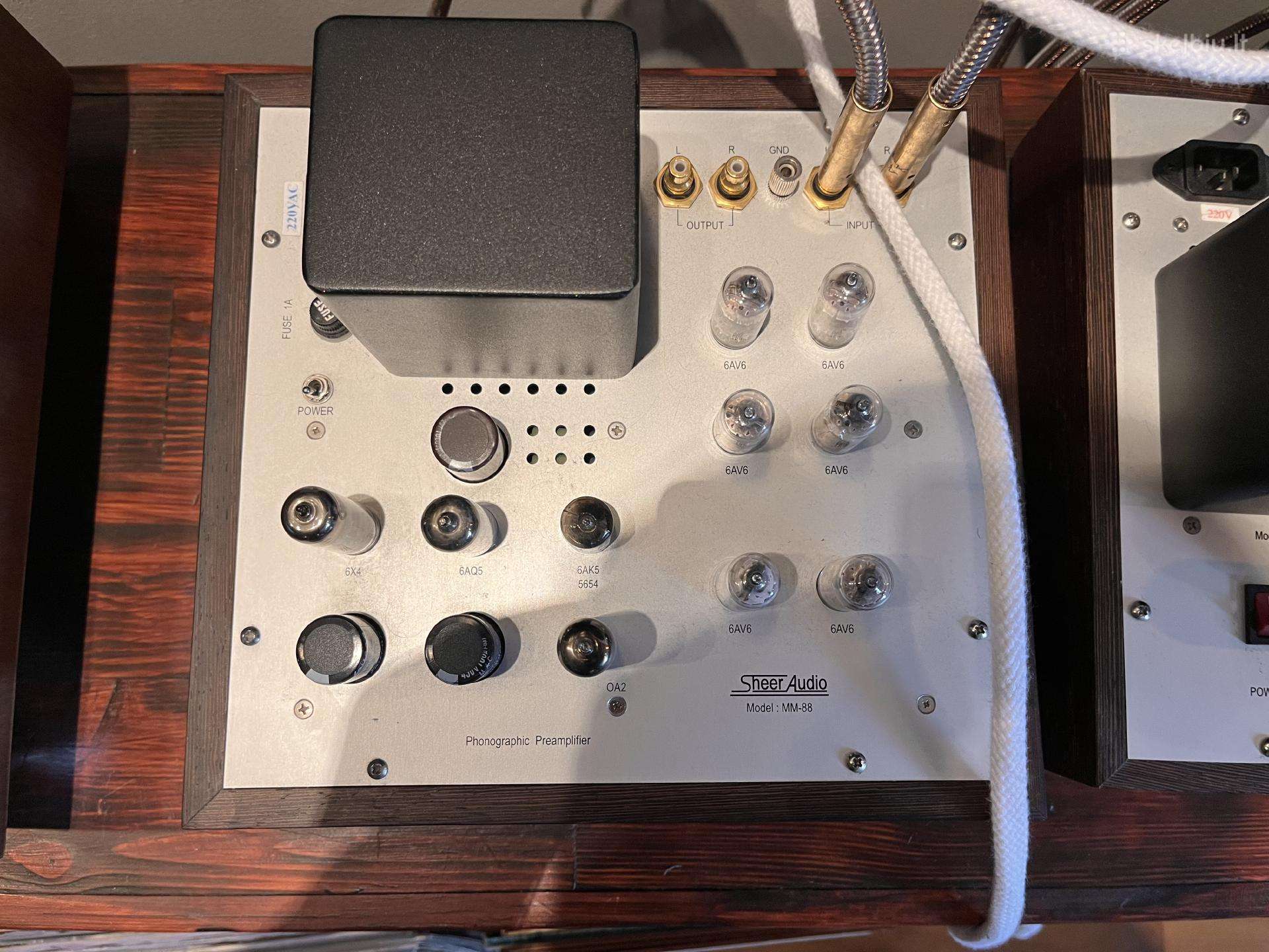 Sheer Audio Mm-88 – lempinis Mm Phono