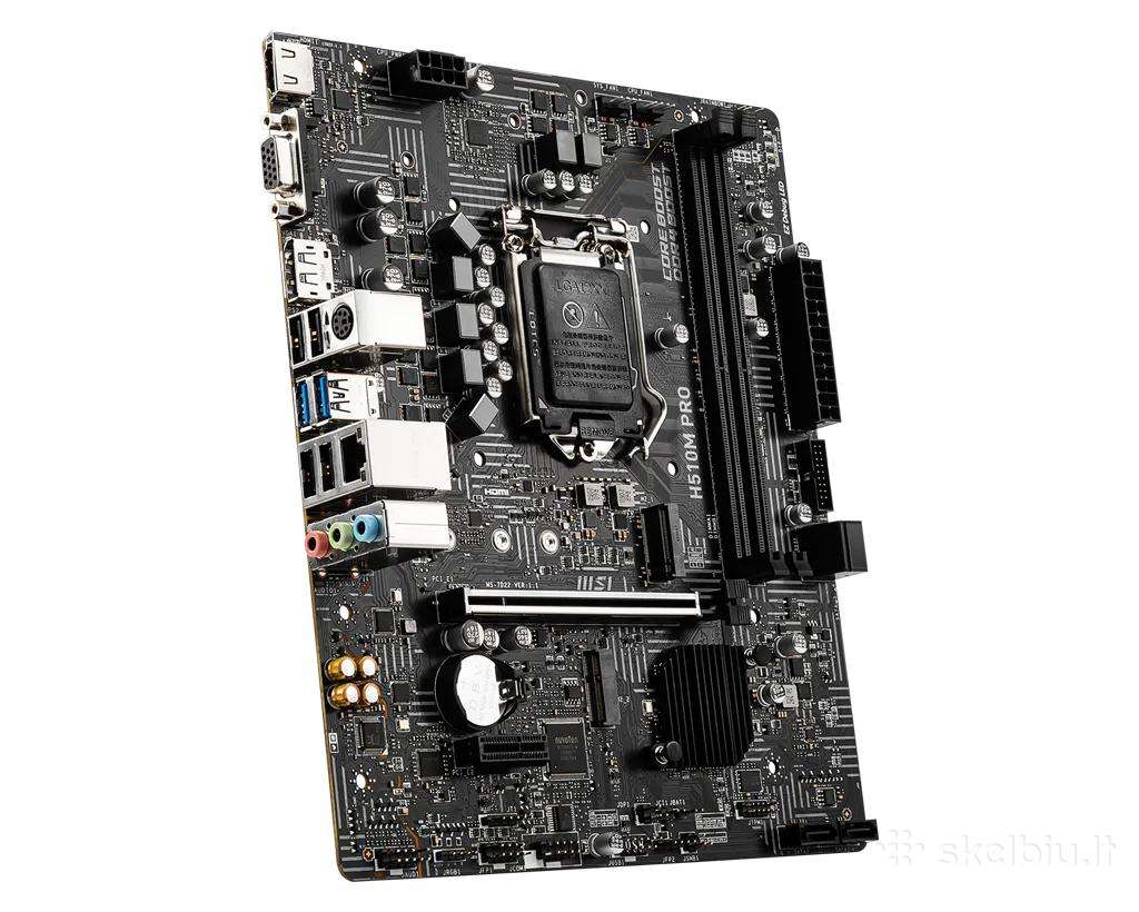 Msi H510m Pro-e Lga1200 Ddr4 M.2 I/o Shiel