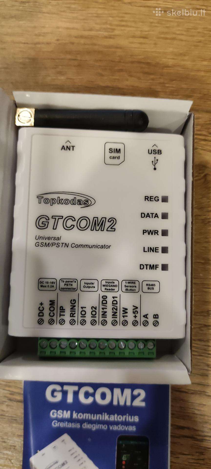 Gtcom2-2g Universalus Gsm komunikatorius