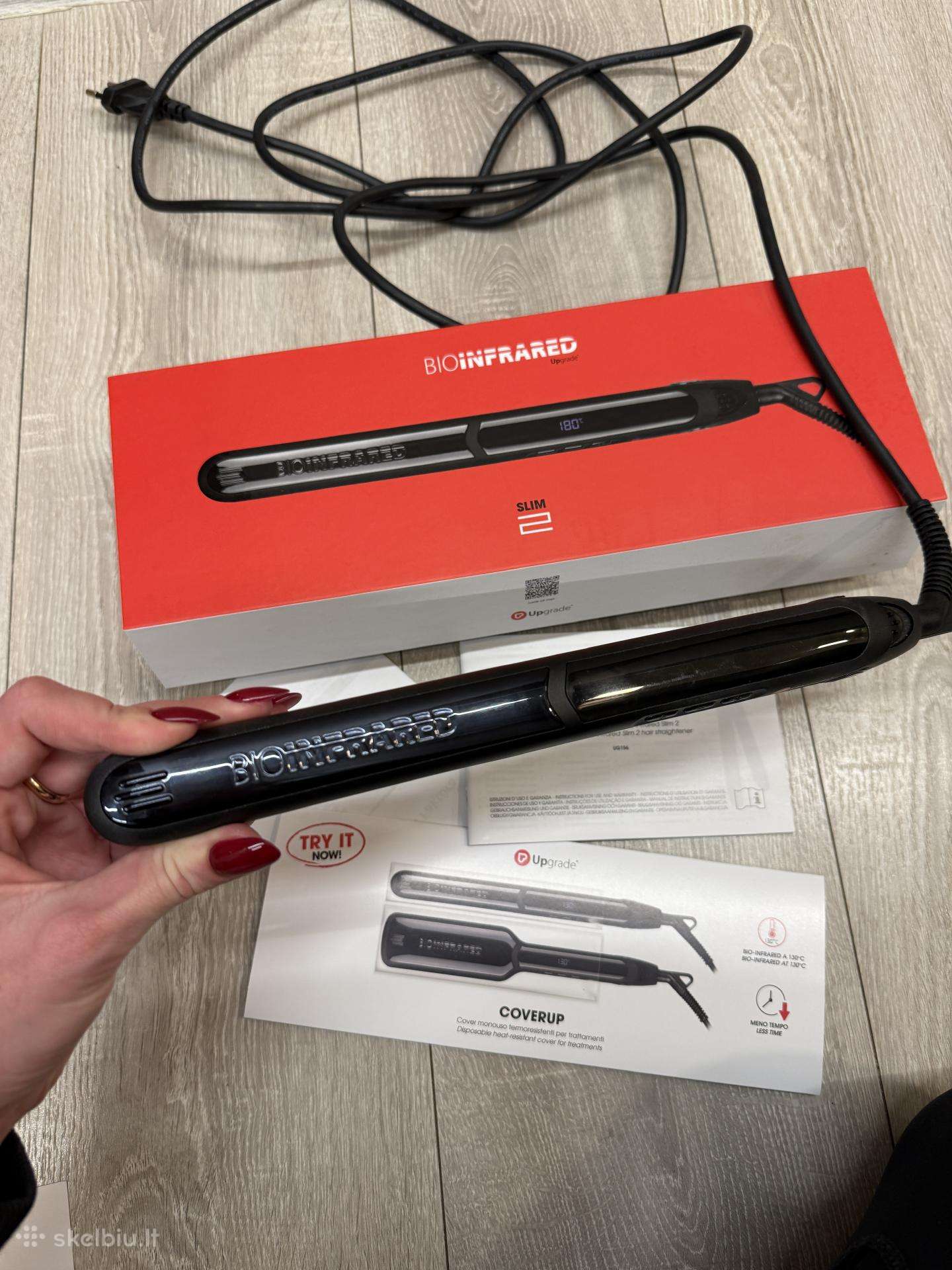 Upgrade bioinfrared 2 slim plaukų tiesintuvas