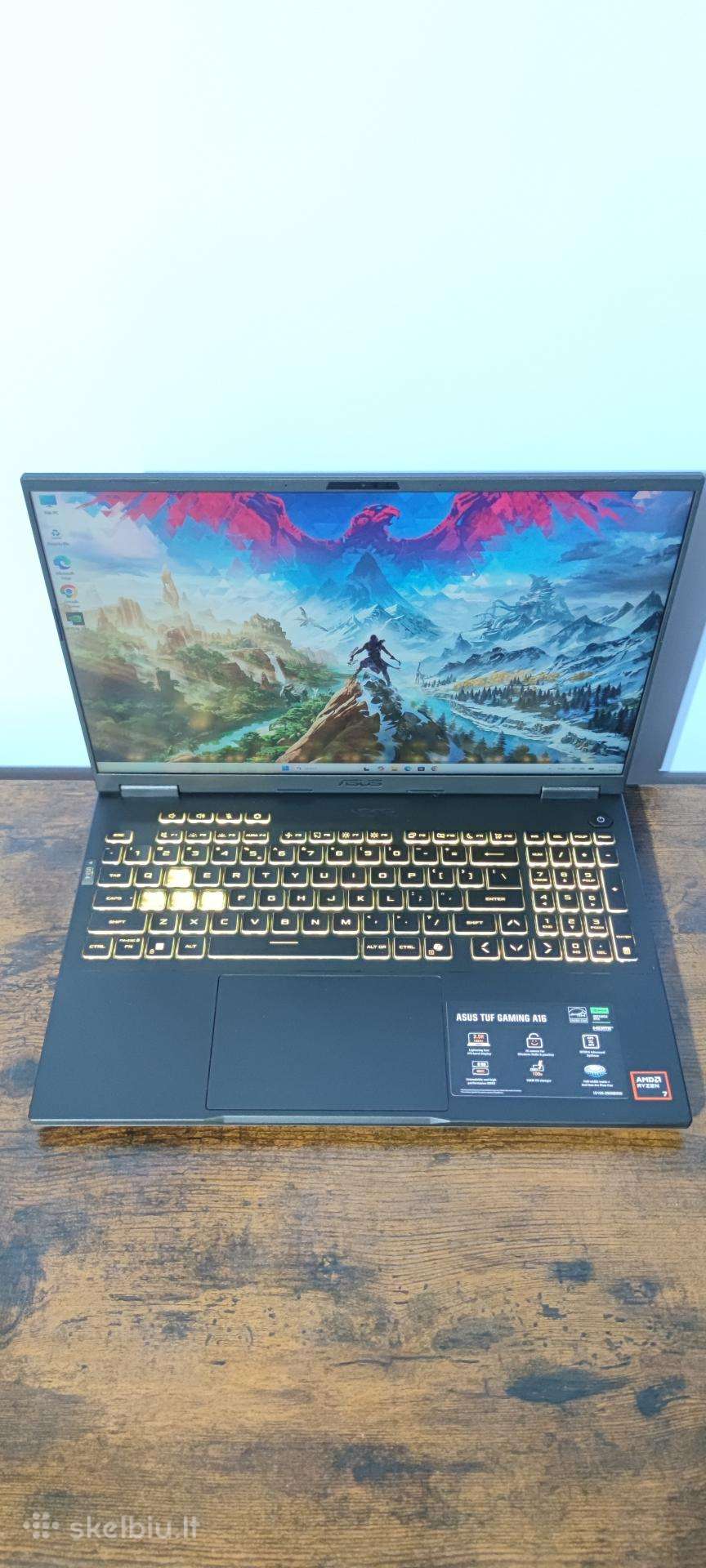 Asus Tuf Gaming A16 R7, Rtx 5070, 32gb RAM, Naujas