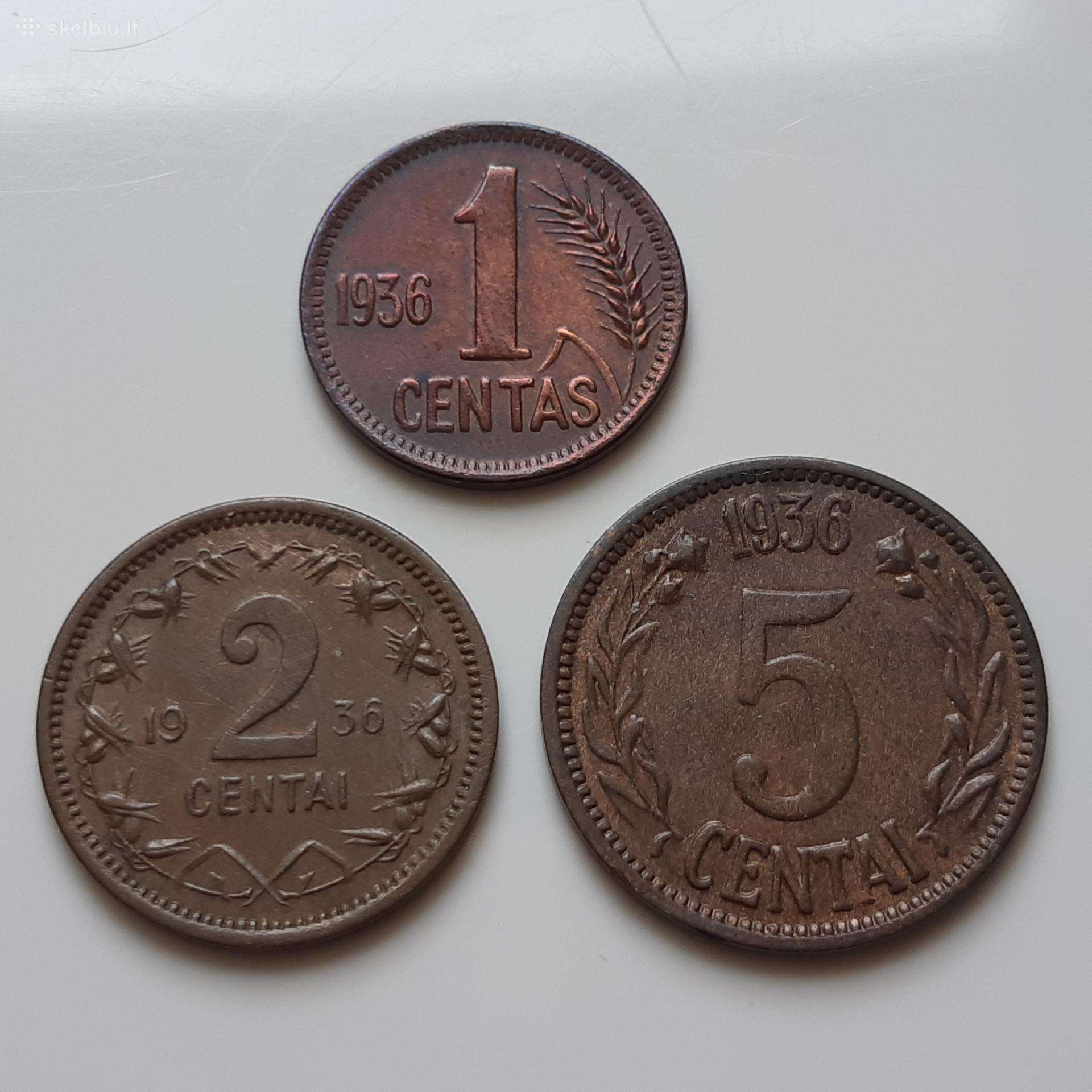 Lietuva centukai 1936