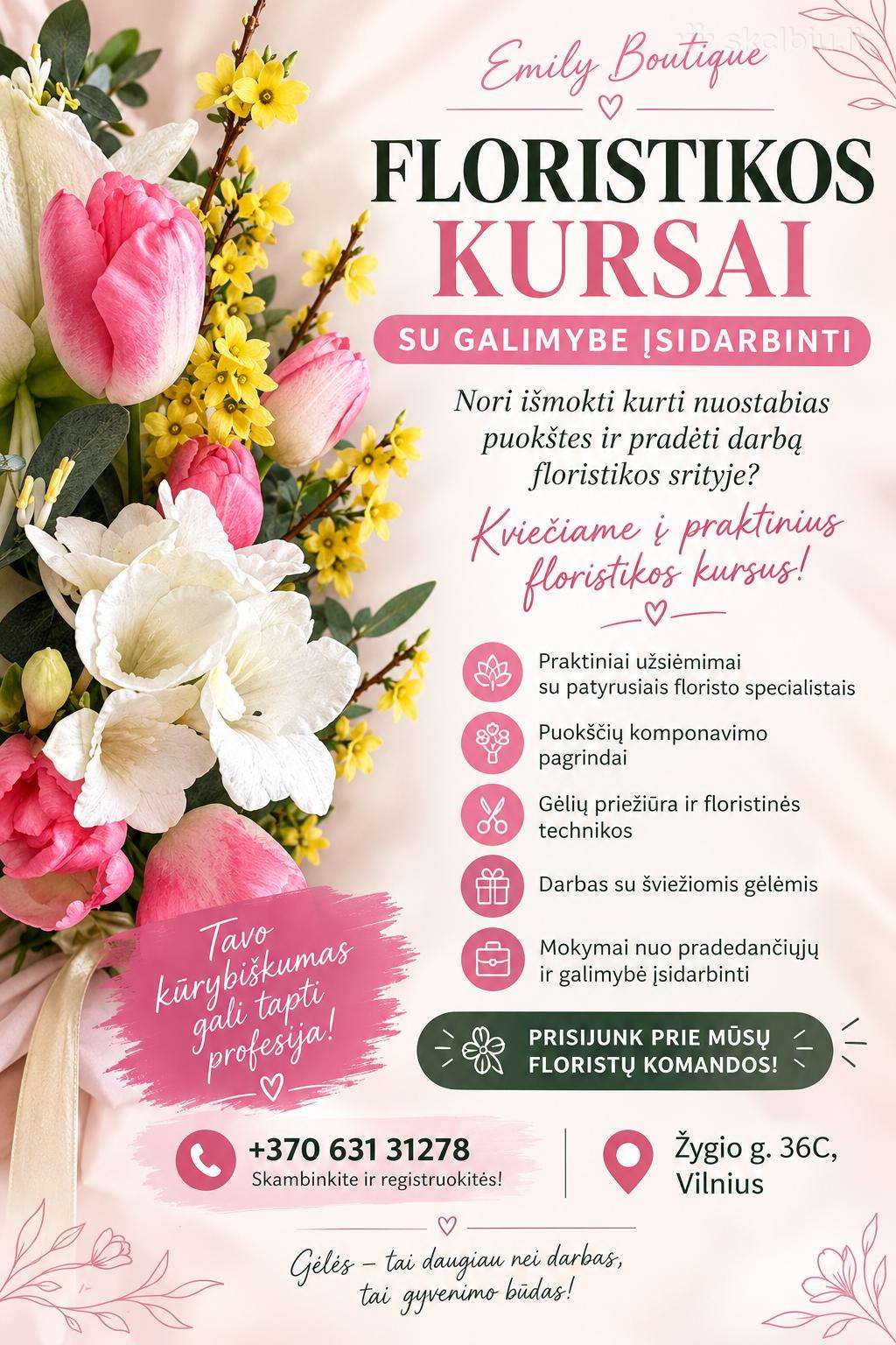 Floristikos Kursai Vilniuje