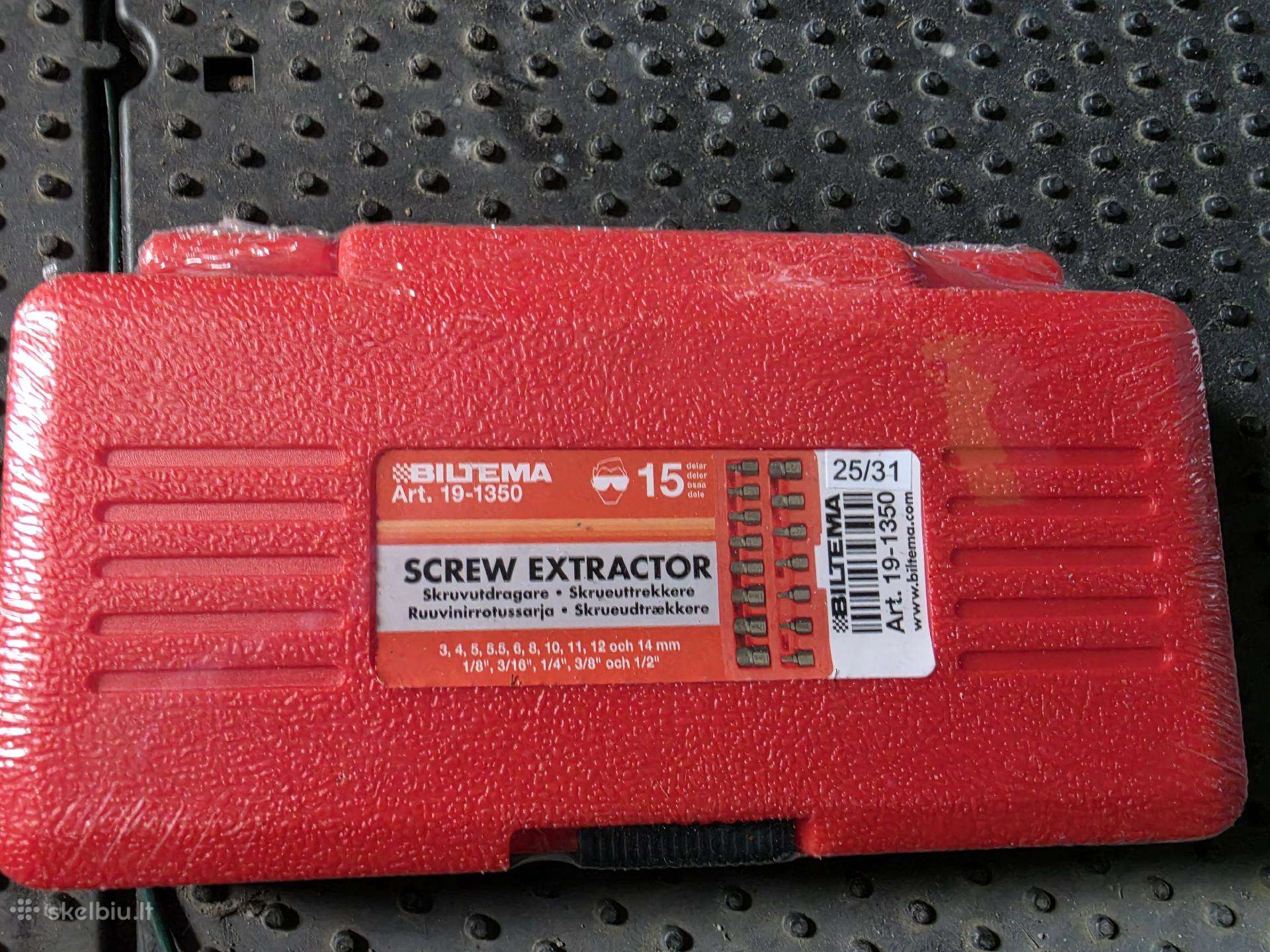 Biltema 19-1350 varžtų išsukimo komplektas