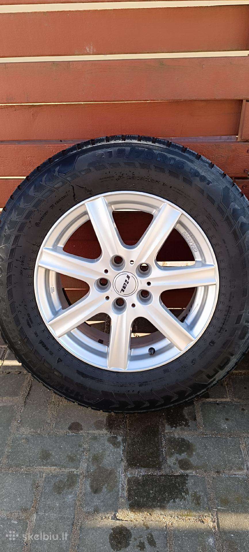Ratlankius su dėvėtomis padangomis 5x114,3 R16
