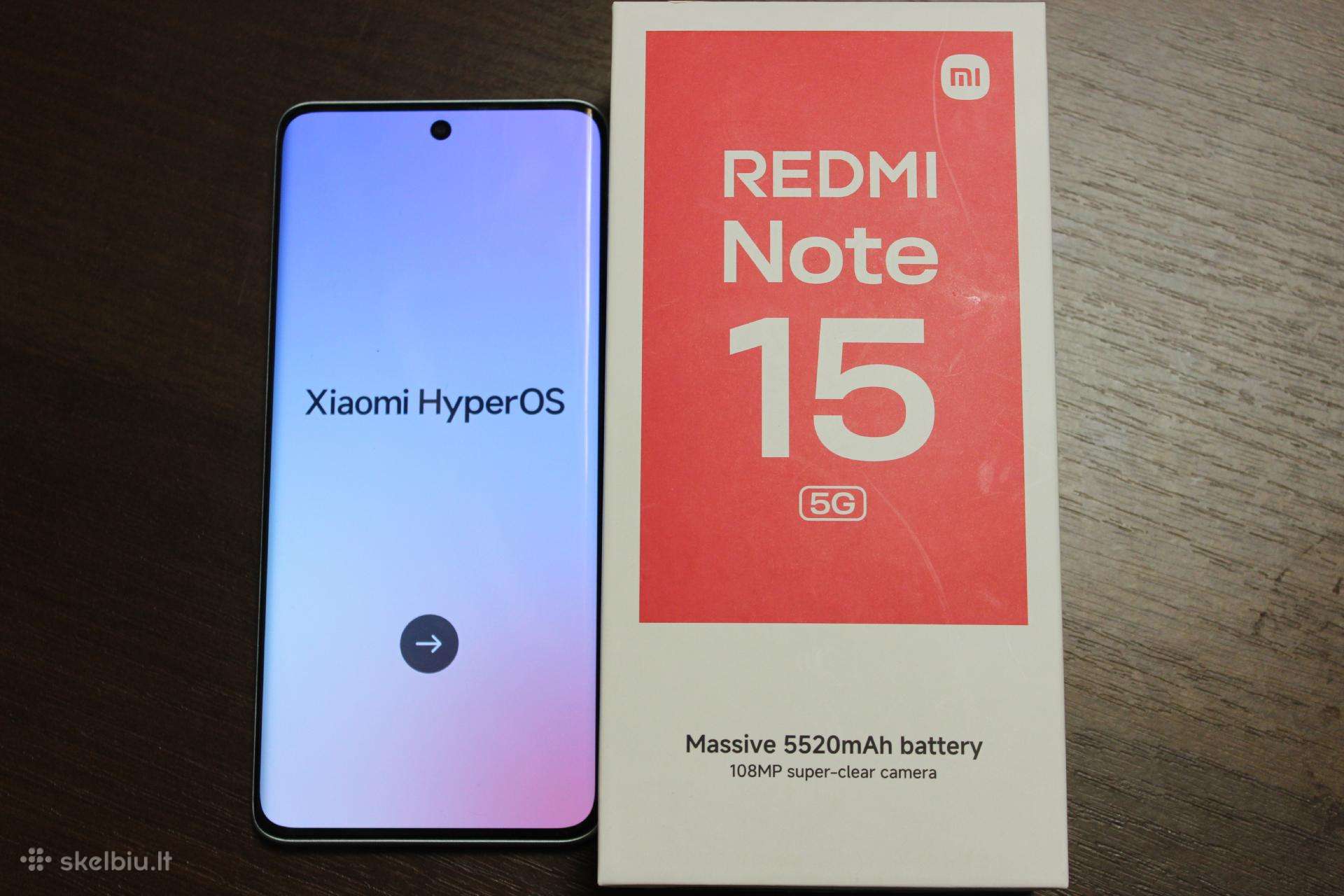 Xiaomi Redmi Note15 5G 128 GB Blue naujas