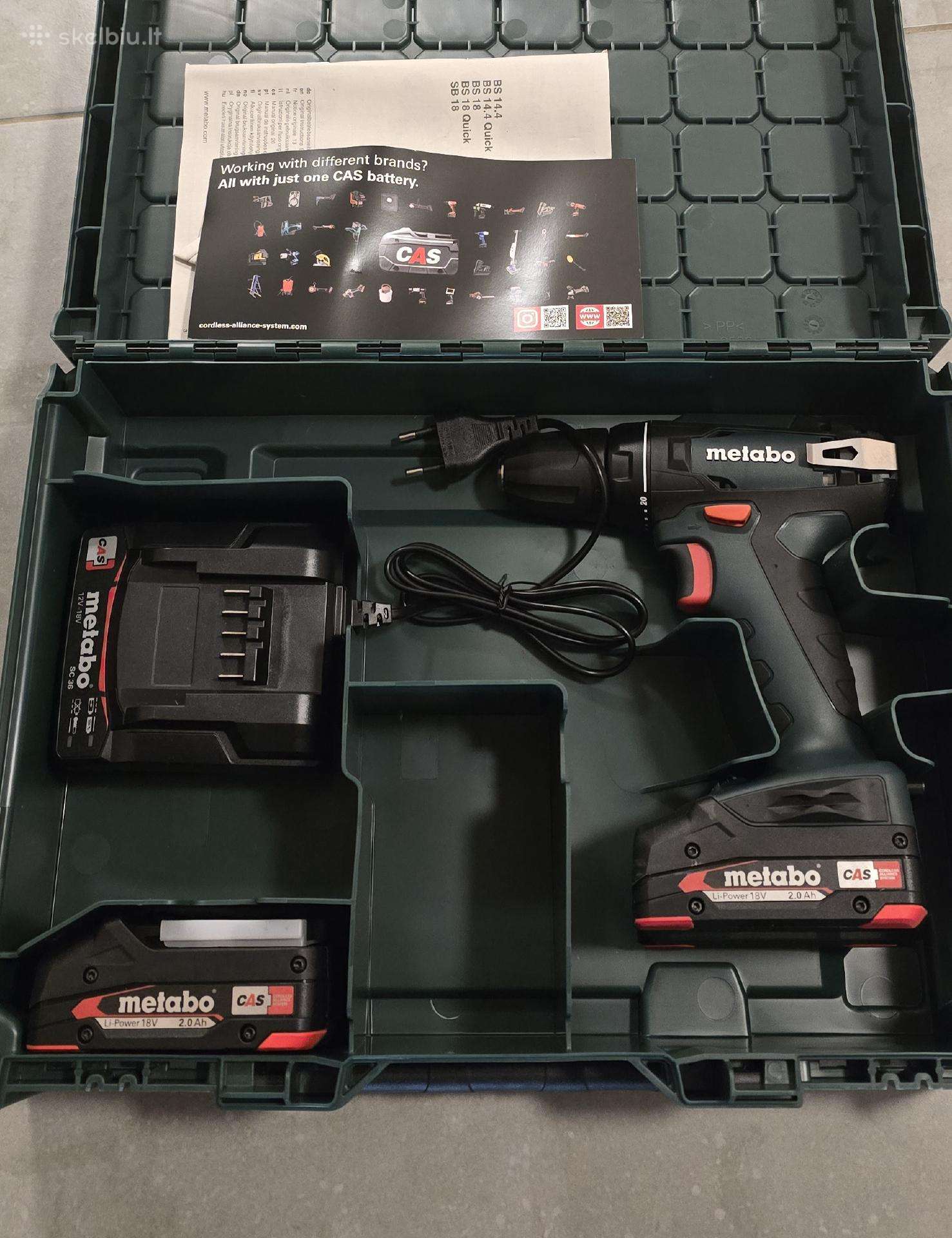 Metabo suktuko komplektas su priedaisbs 18 Set