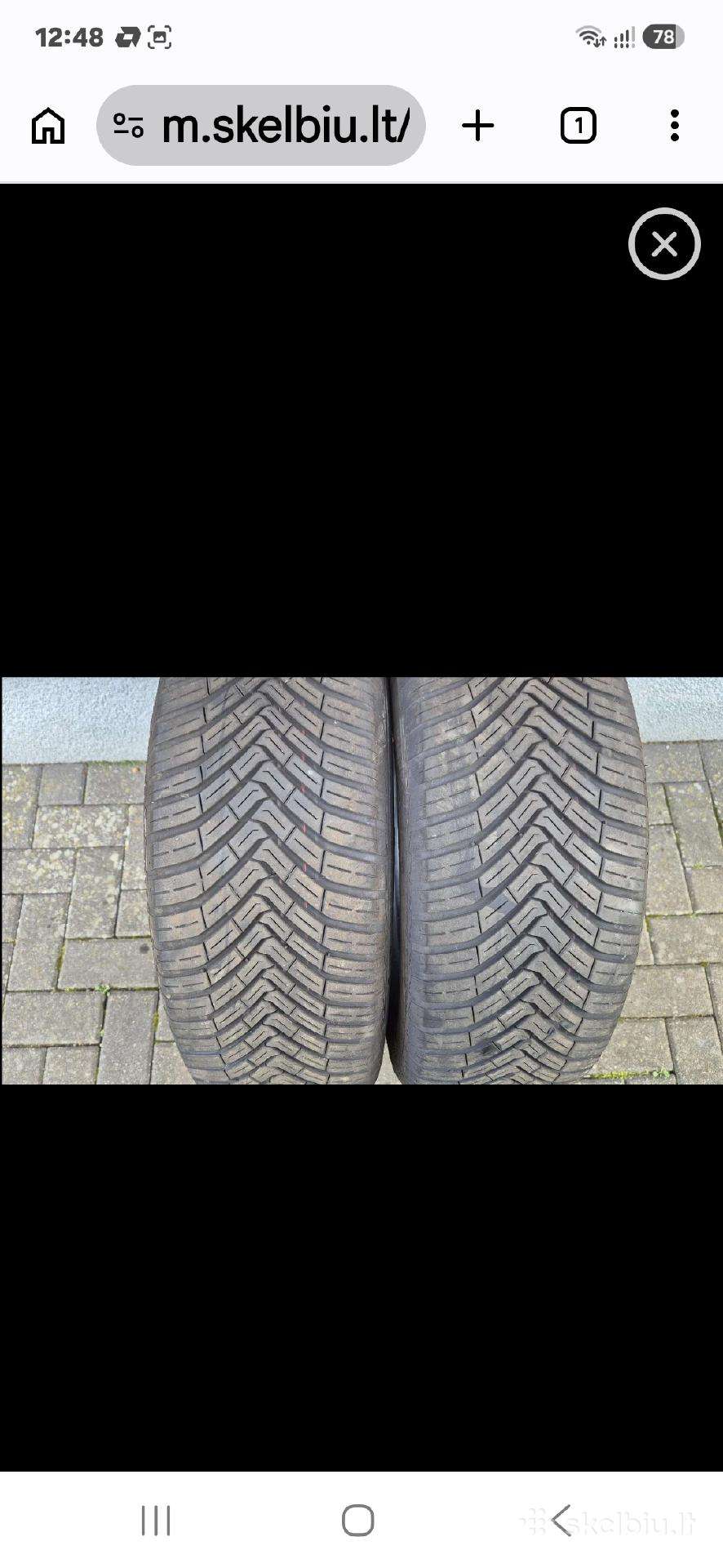 Dvi visasezoninės 215/65 R16 Continental