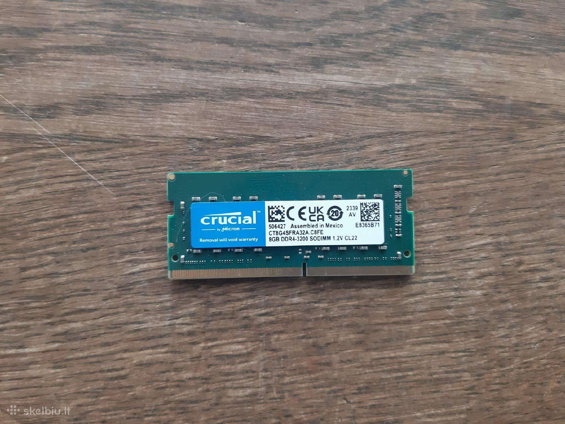 Crucial 8gb Ddr4 3200mhz Cl 22 Sodimm