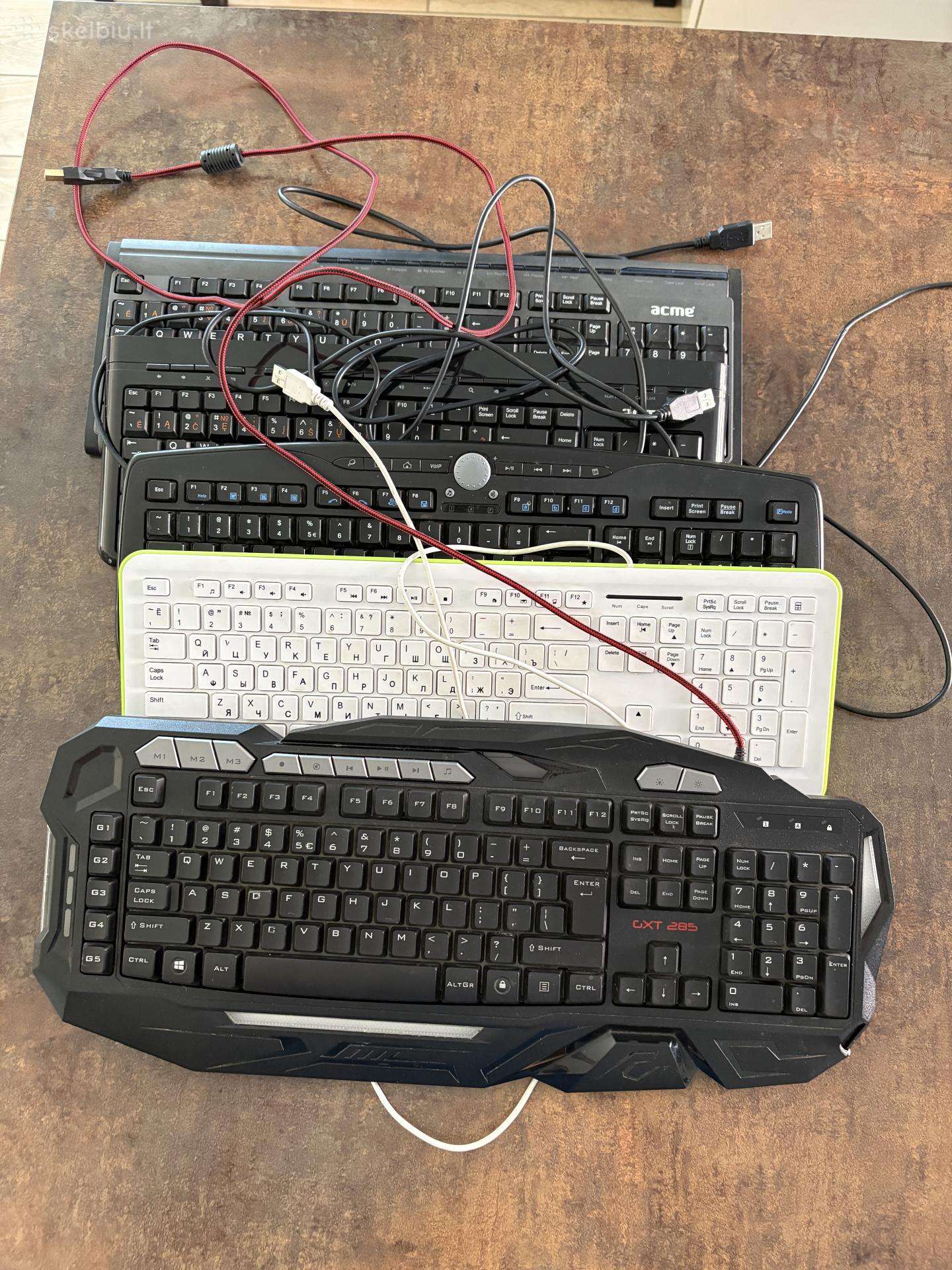 Naudotos Usb klaviatūros – 5 vnt.