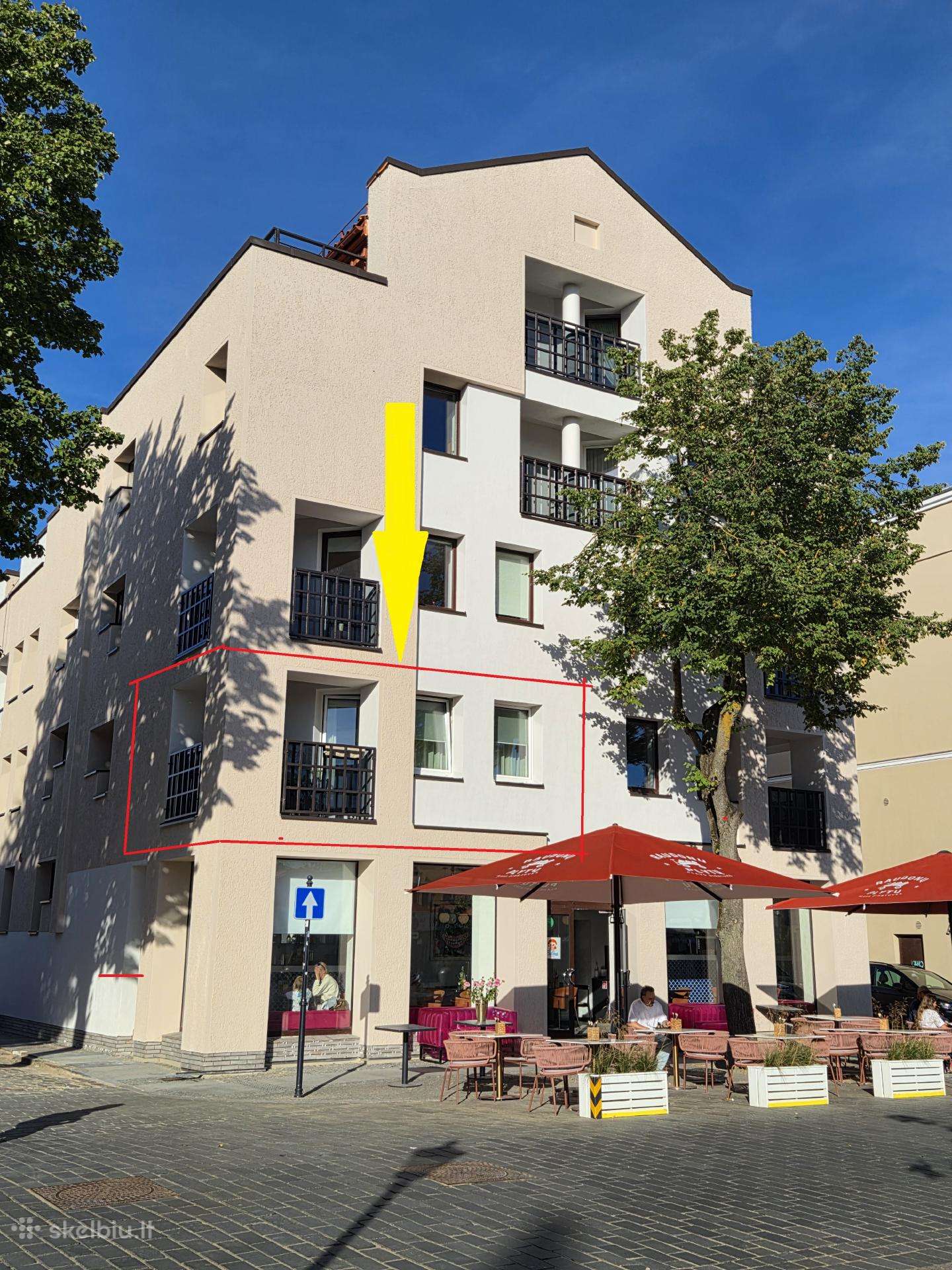 Nuomojamas 38 kvm. butas Klaipėda, Teatro aikštė