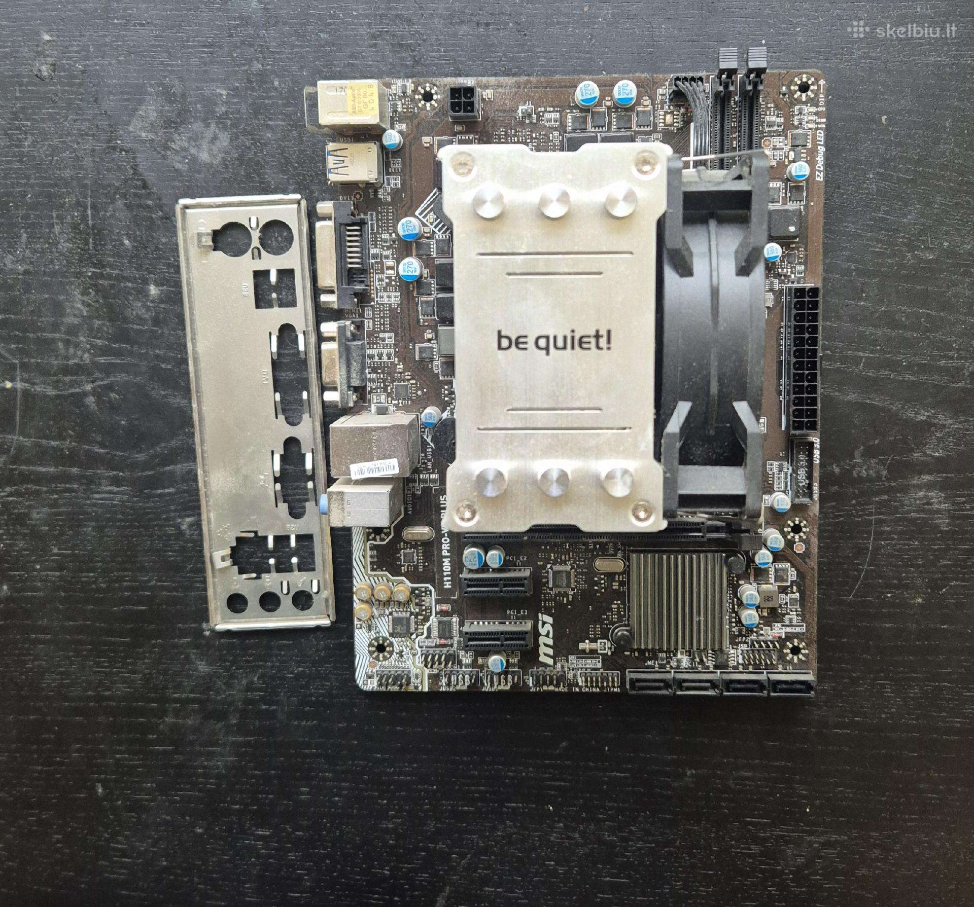 Motherboard + Cpu + Aušintuvas komplektas
