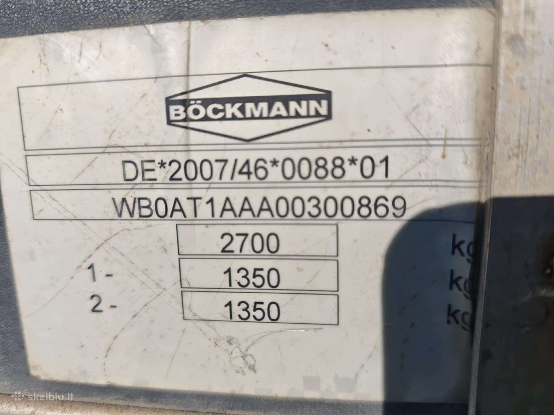 Bockmann, lengvųjų automobilių priekabos