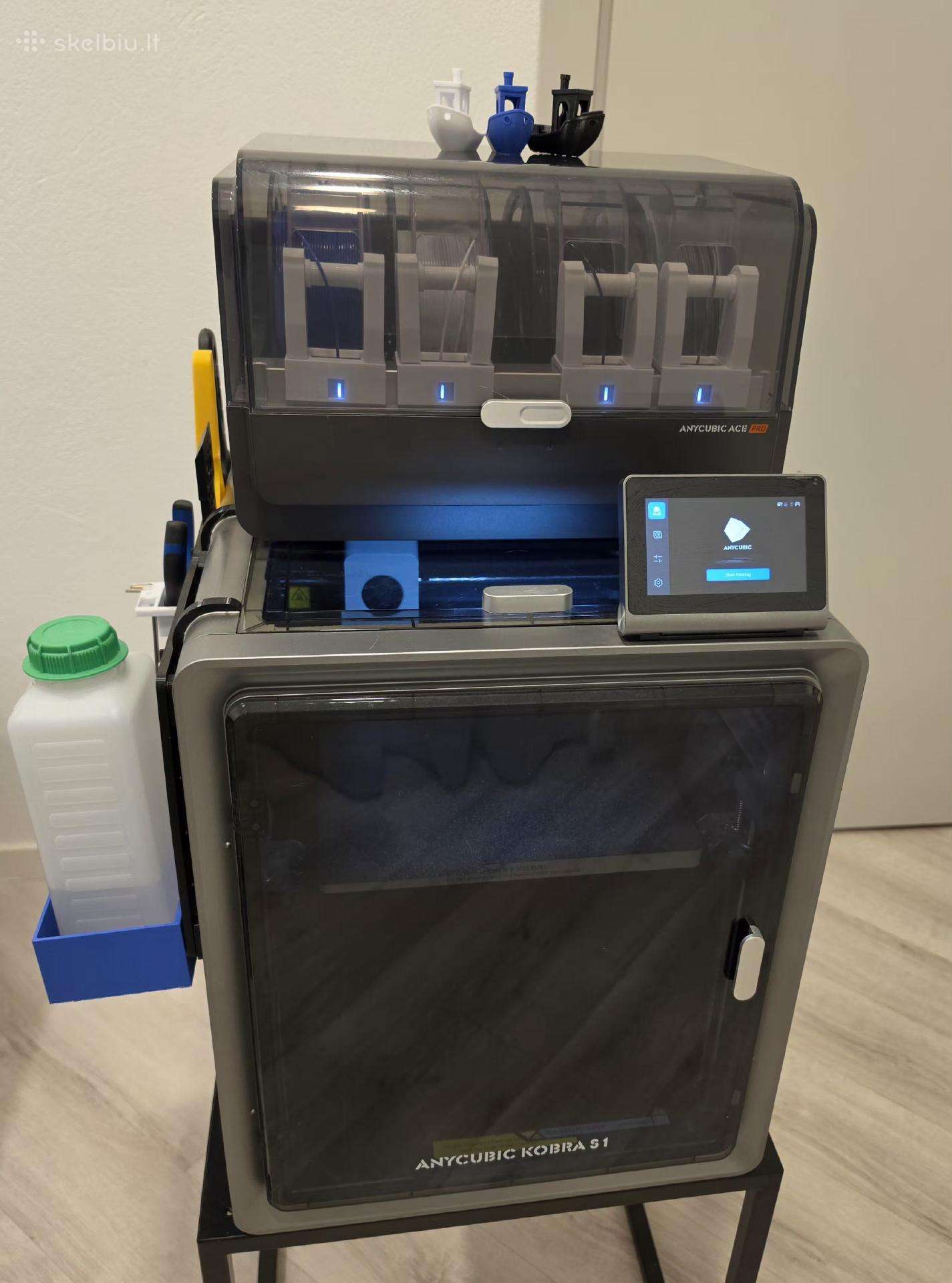 Anycubic Kobra S1 Combo su Ace Pro ir priedais