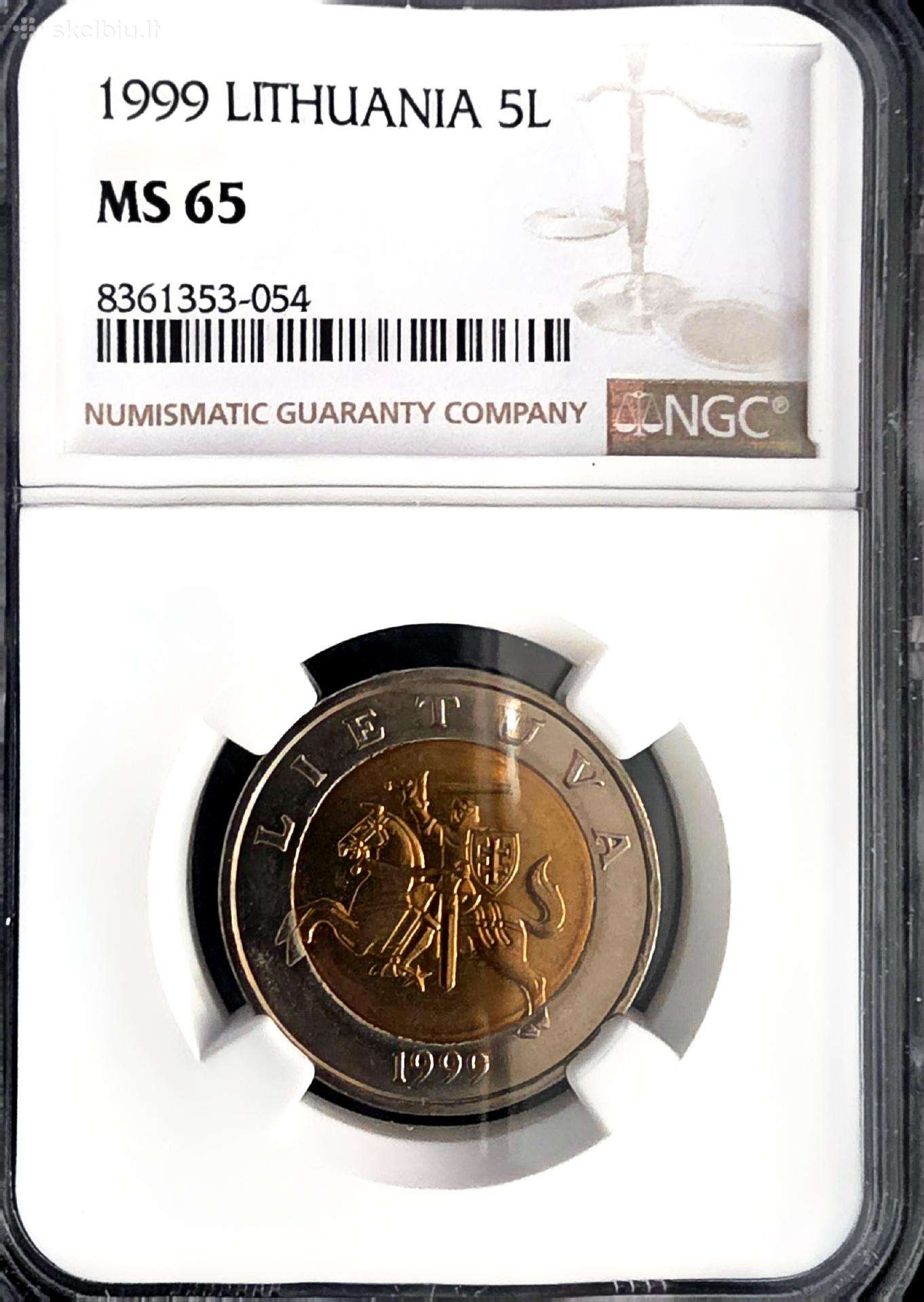 1999m 5 litai ms65