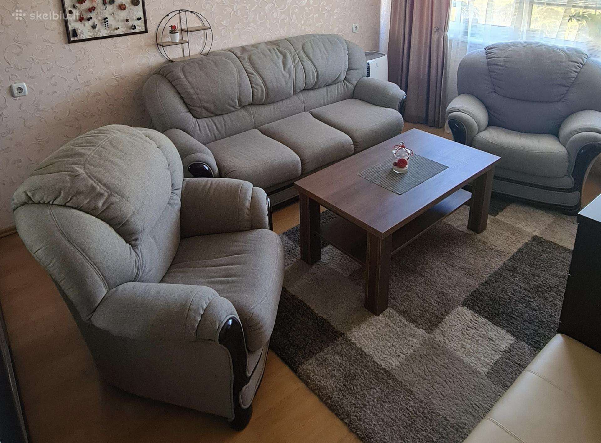Svetainės baldai 3+1+1