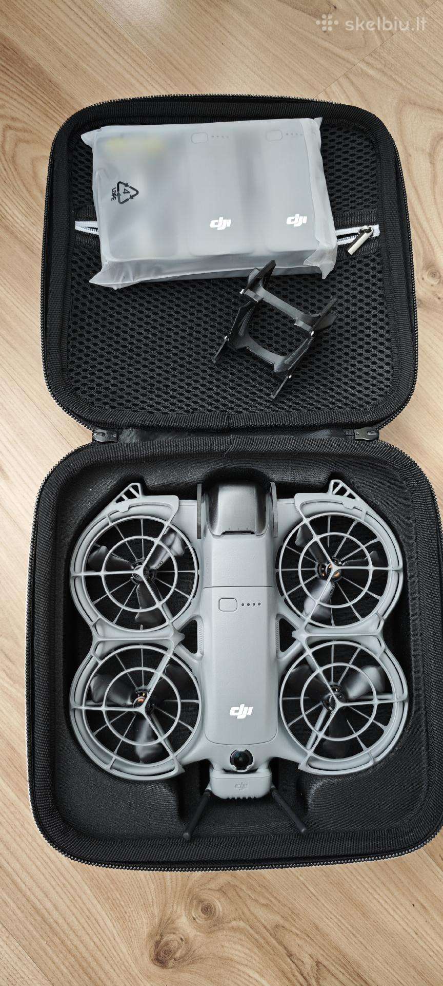 Dji Neo 2 dronas su trimis baterijomis ir dėklu