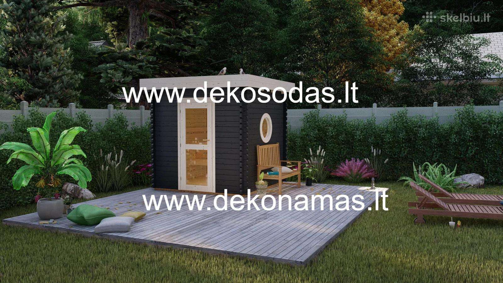 Medinė pirtis „Compact Spa“ 2,40x2,40 m, 45 mm