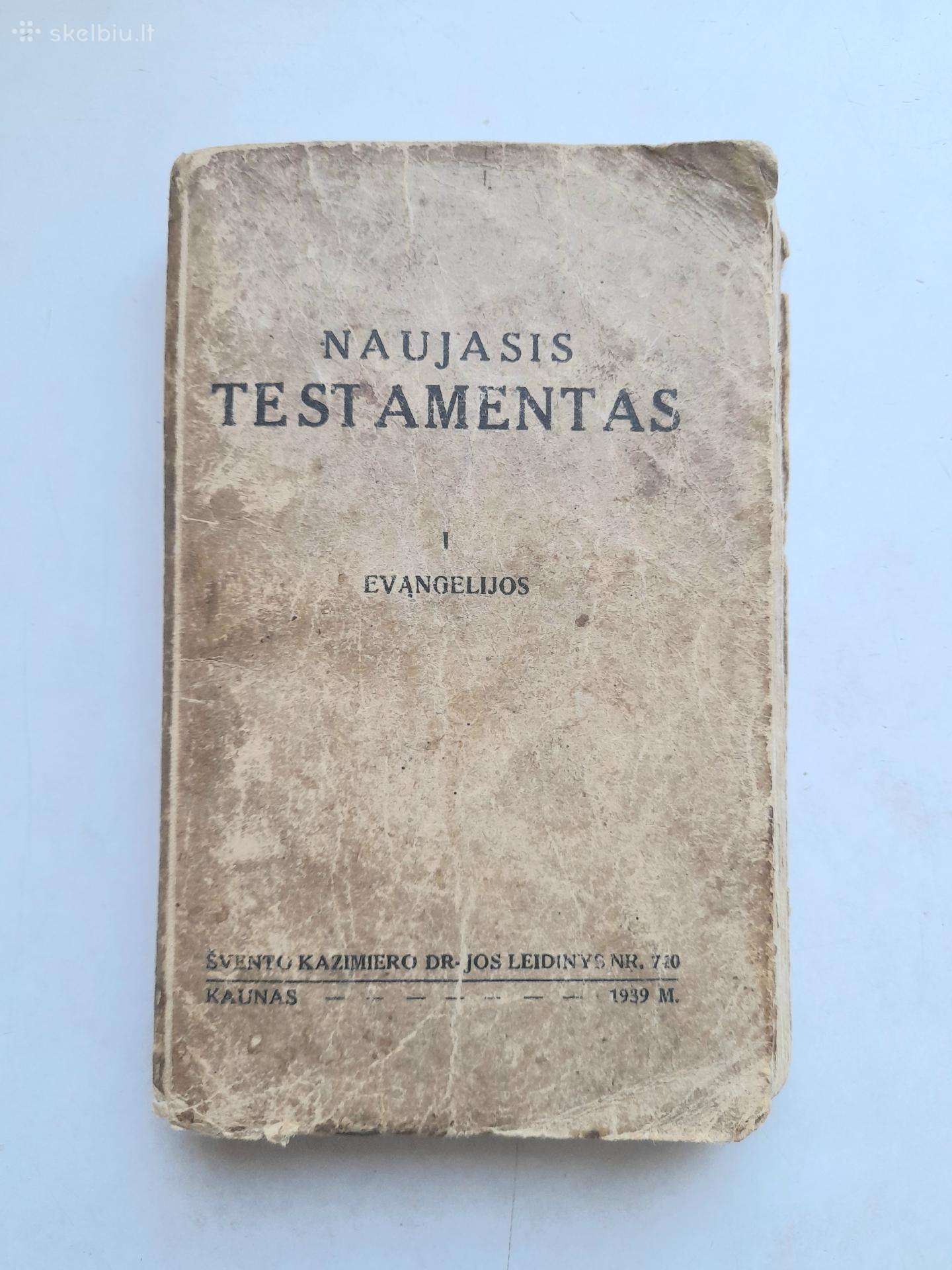 Naujasis Testamentas 1939m.
