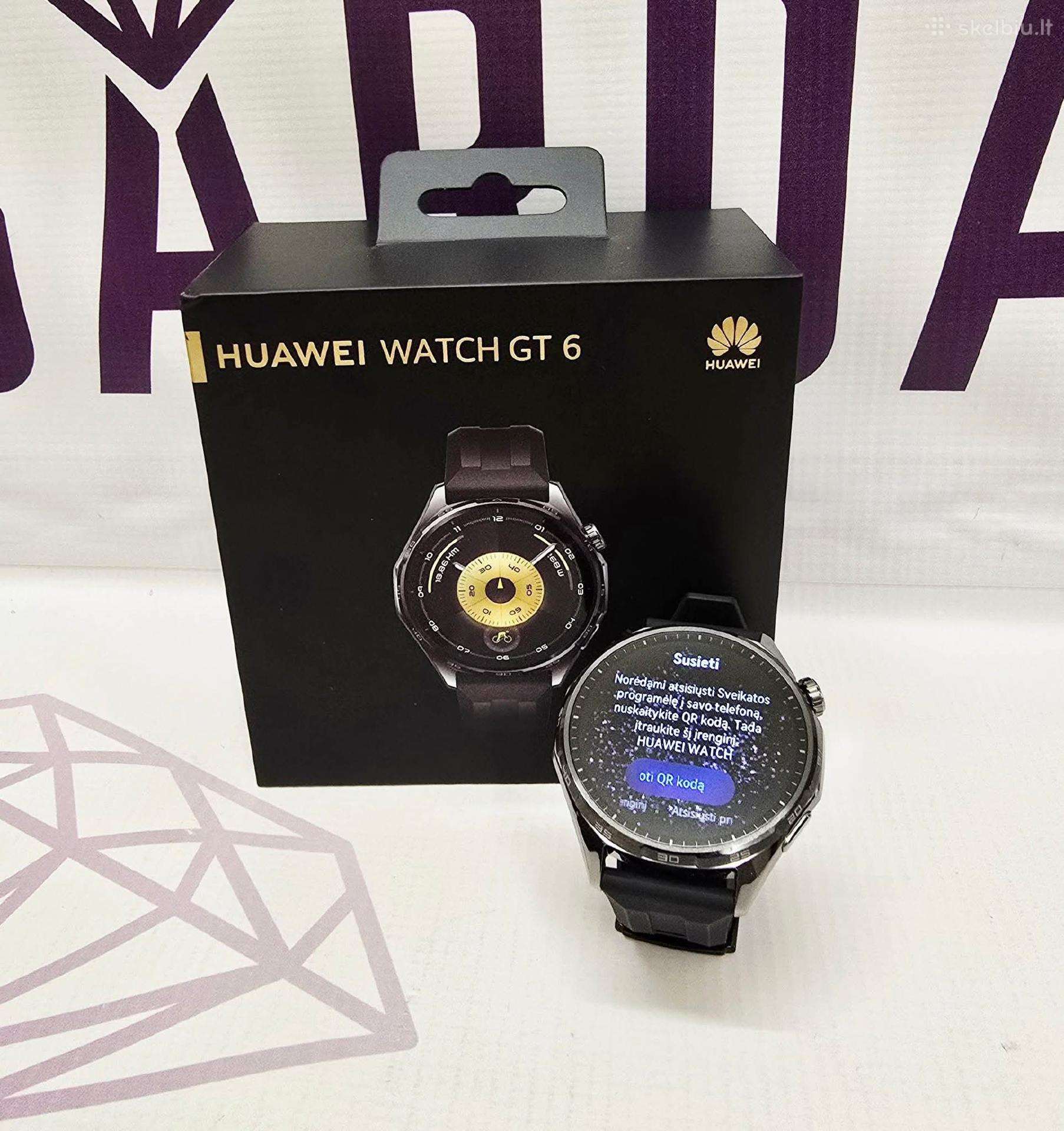 Su garantija Huawei watch GT 6. Siunčiame