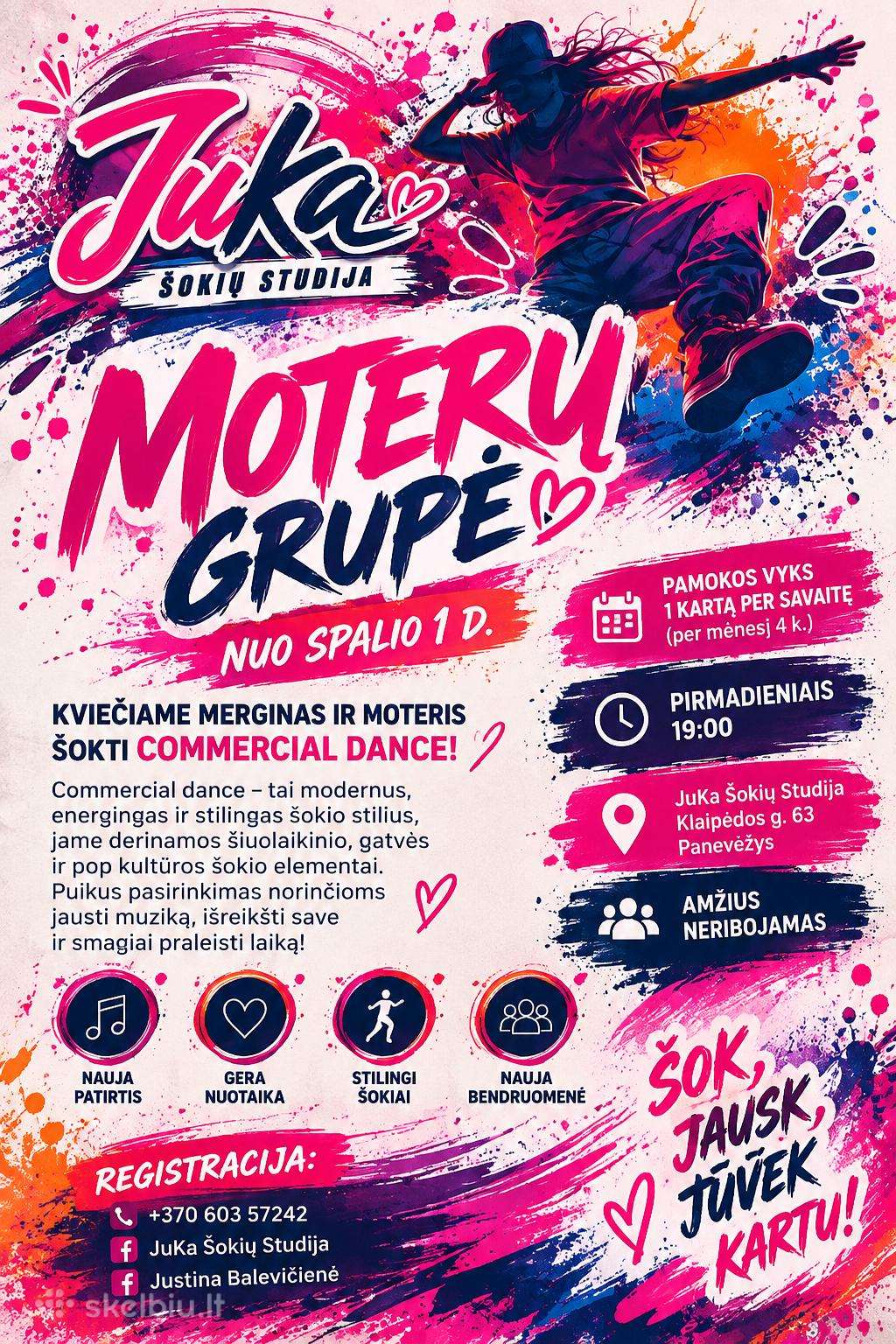 Šokių Studija kviečia Moteris