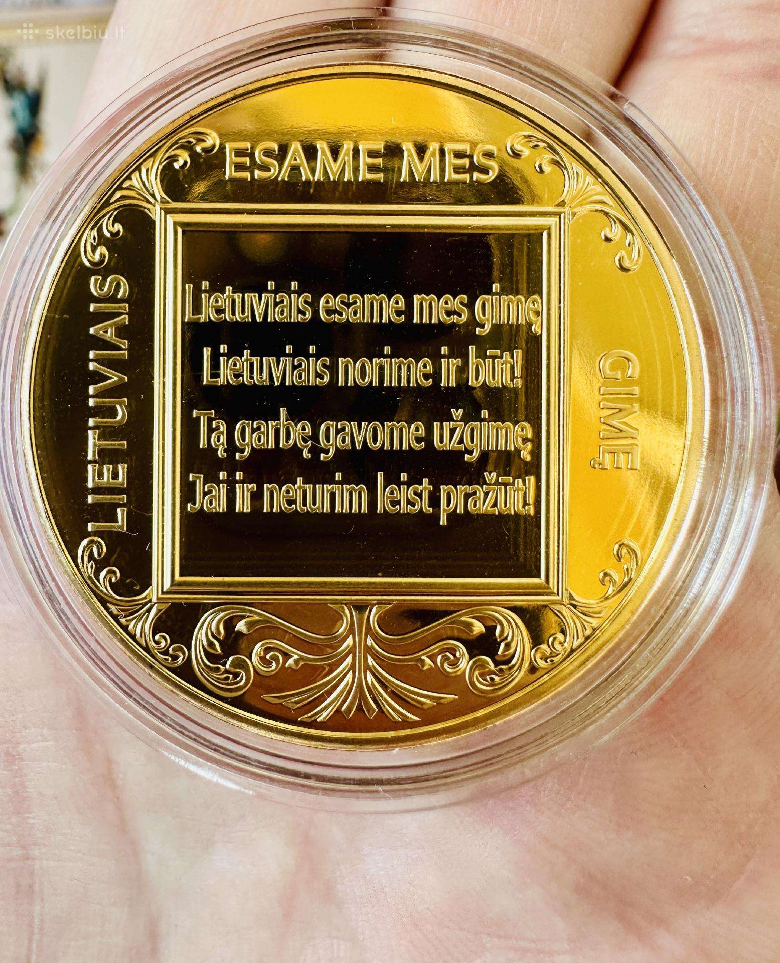 Kolekcinis paauksuotas medalis