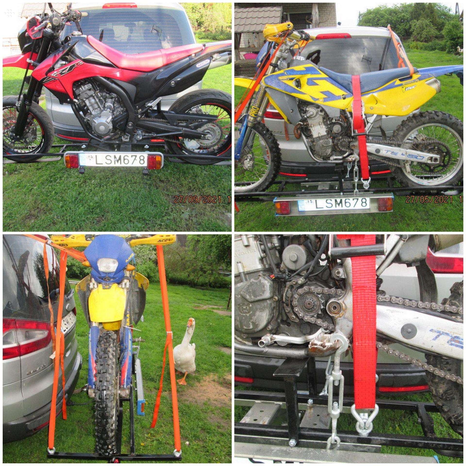 Priekaba - stovas motociklui vežti.
