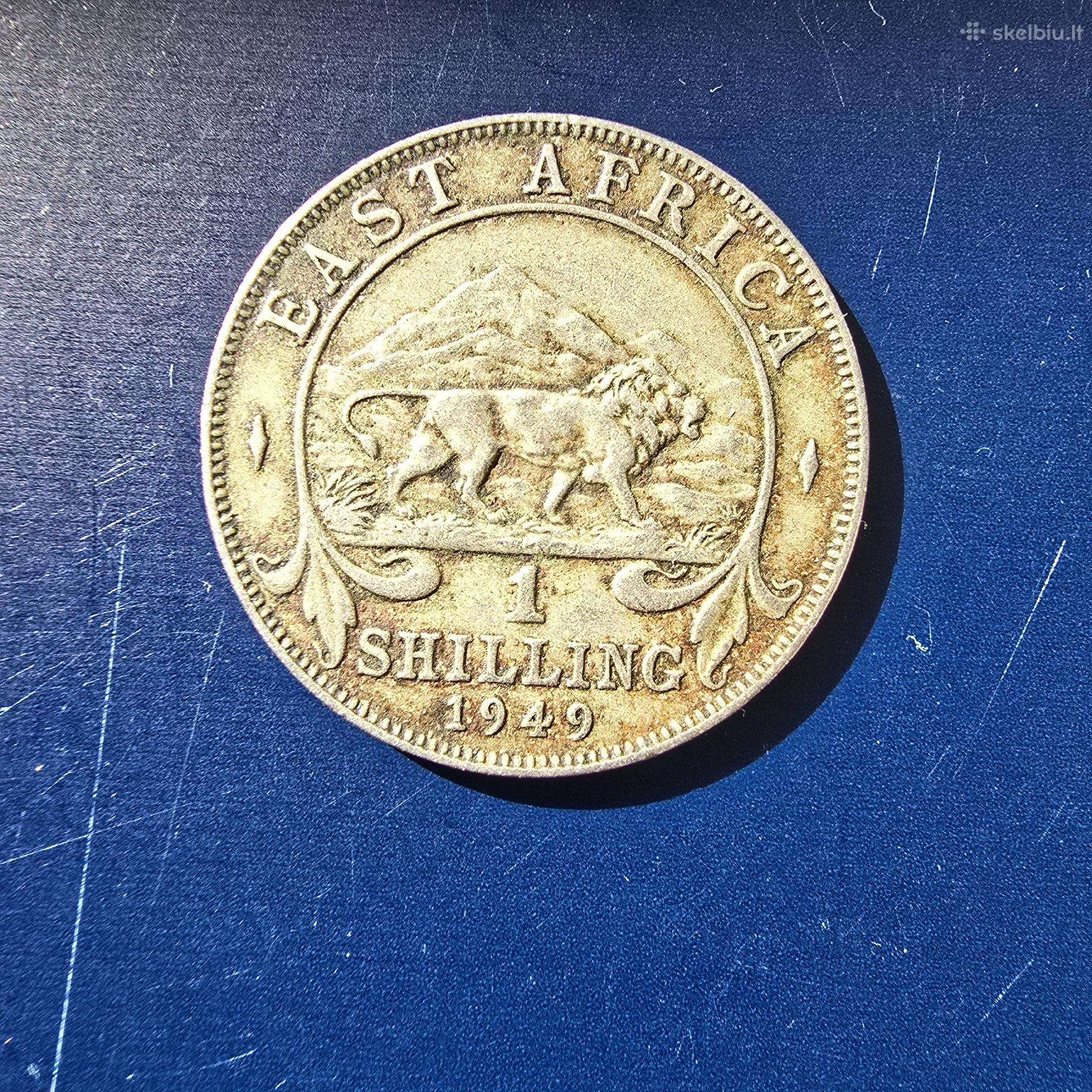Rytu Afrika East Africa 1949 1 shilling Cu-ni