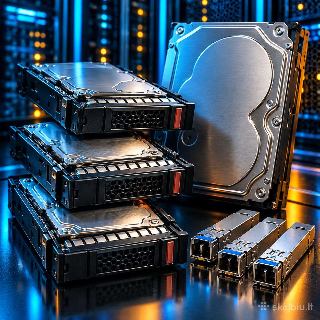 Serveriniai 600gb Sas, 3tb Sata diskai, 10g Sfp