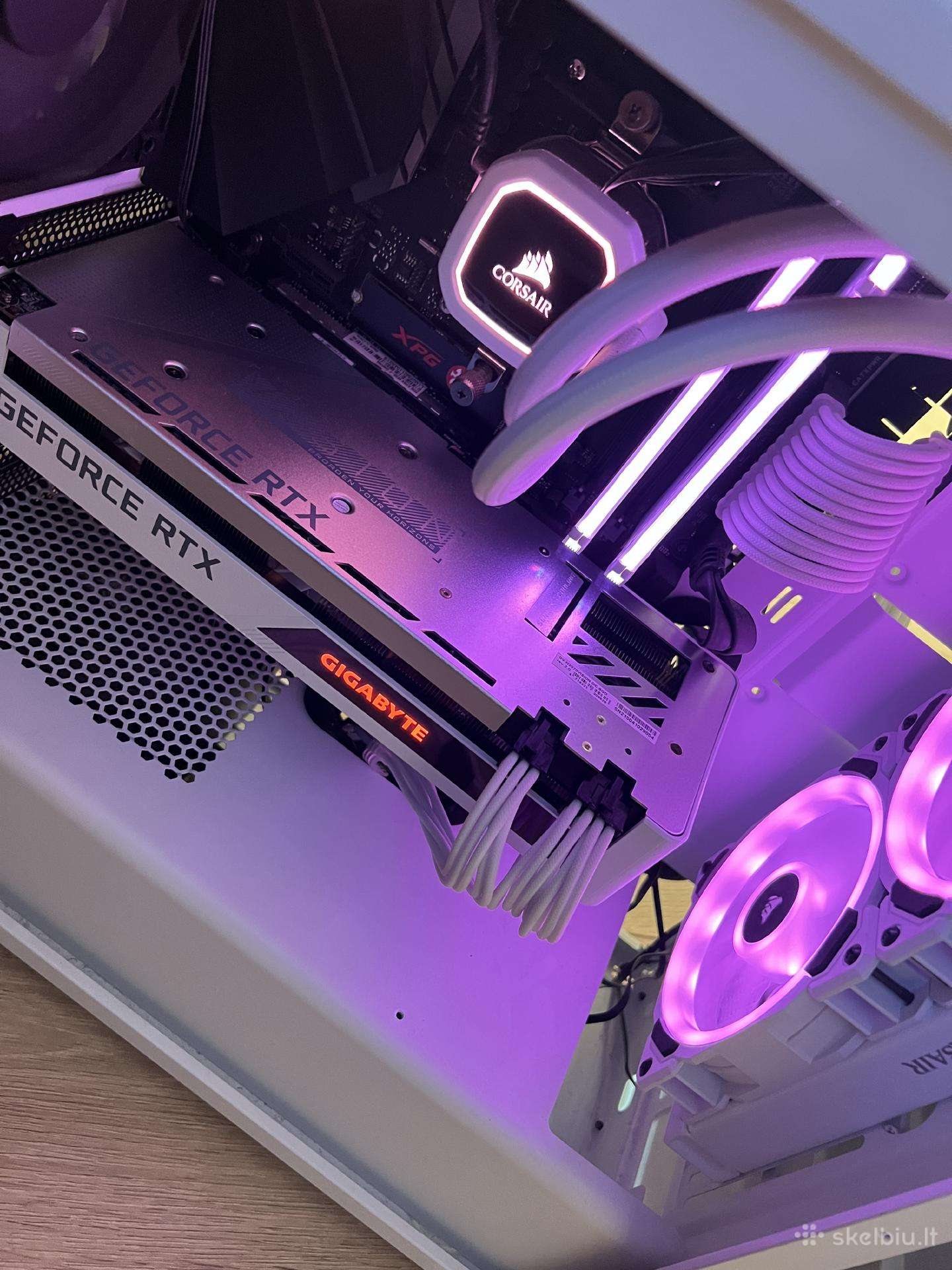 White Gaming Pc 5800x3d rtx 3070