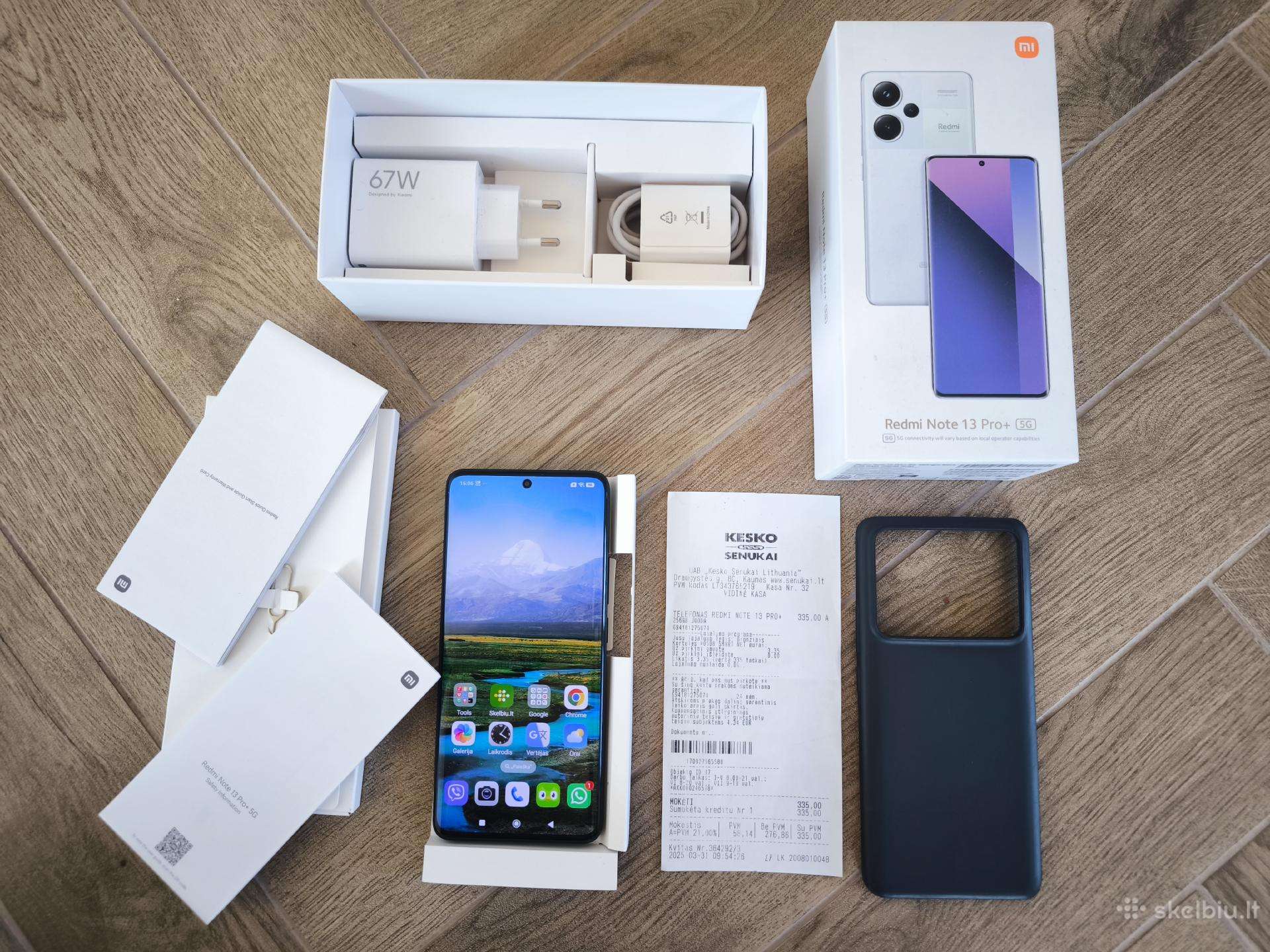 Xiaomi Redmi Note 13 Pro Plus 5G 256gb Garantija.