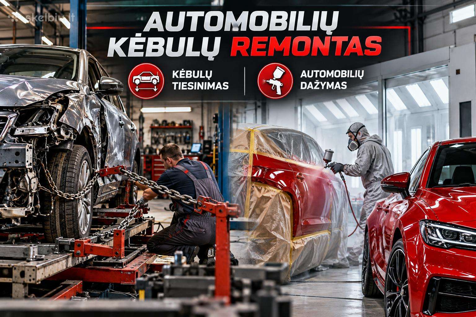 Parduodamas automobilių kėbulų serviso verslas