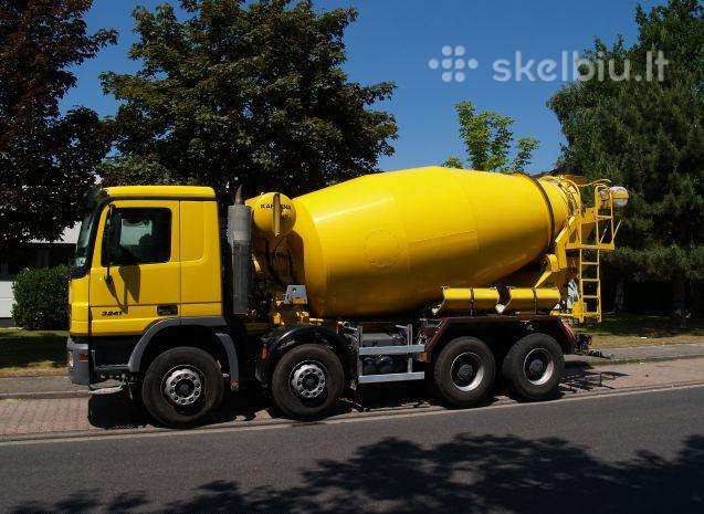 Ieškomas betonvežio vairuotojas