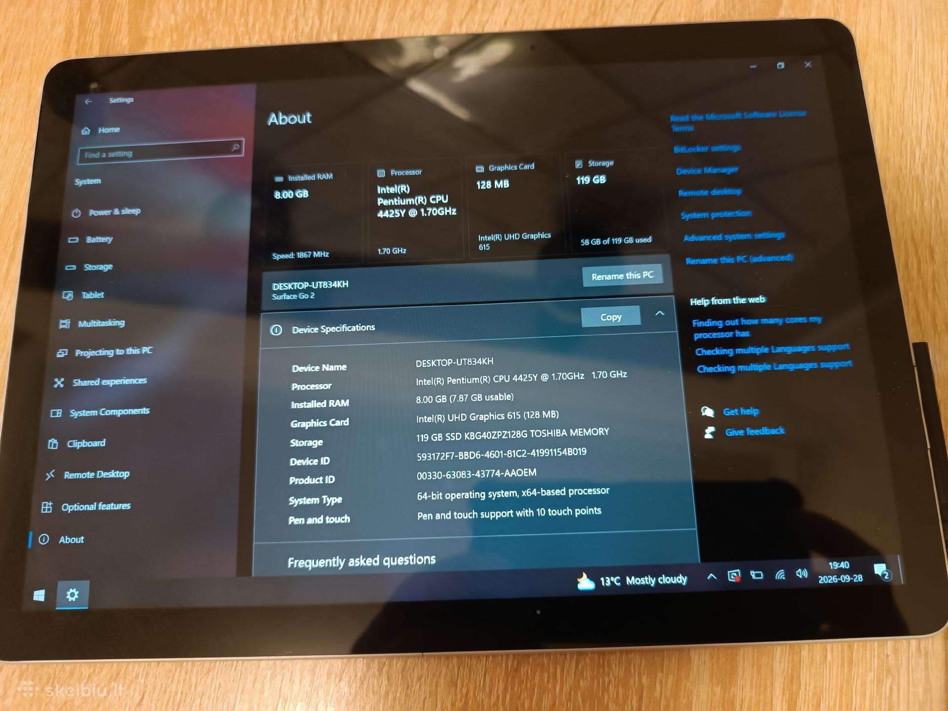 Microsoft surface go 2