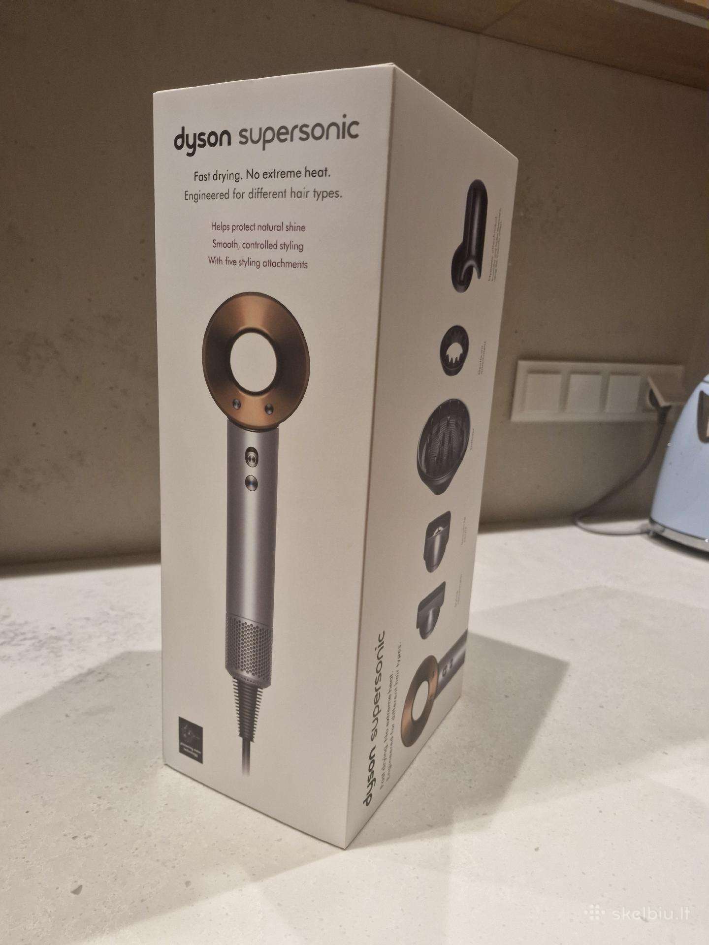 Dyson supersonic, pilkas. Naujas nenaudotas.