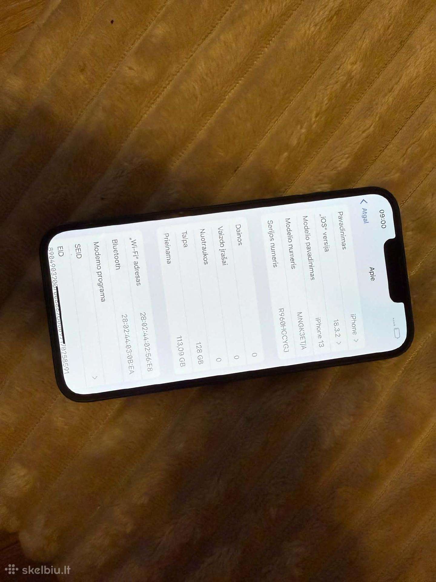 Parduodamas iPhone 13.