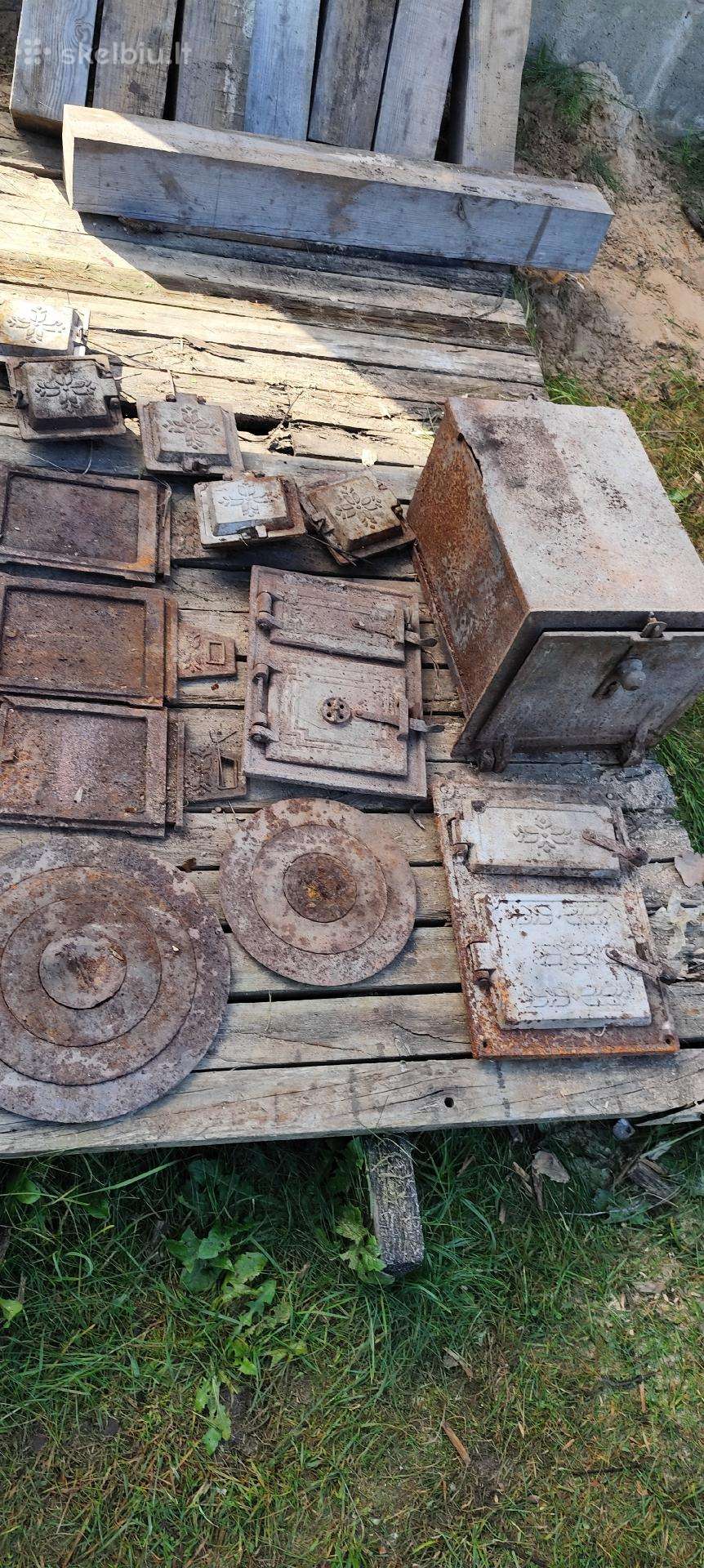 Ketaus detalės nuo mūrinės krosnies