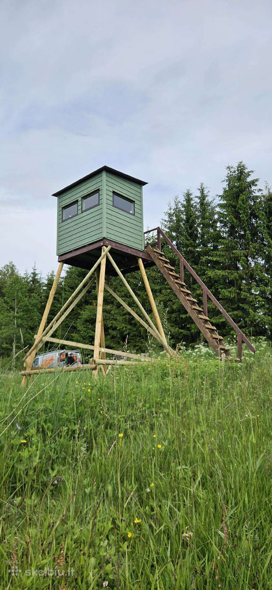 Didelis uždaras medžioklės bokštelis –4m