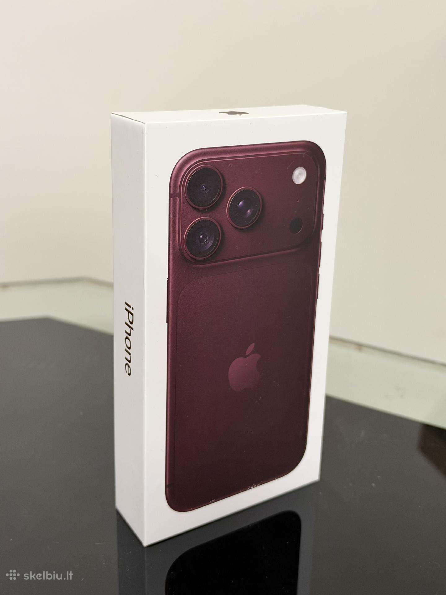 Naujas iPhone 18 Pro 256gb Burgundy