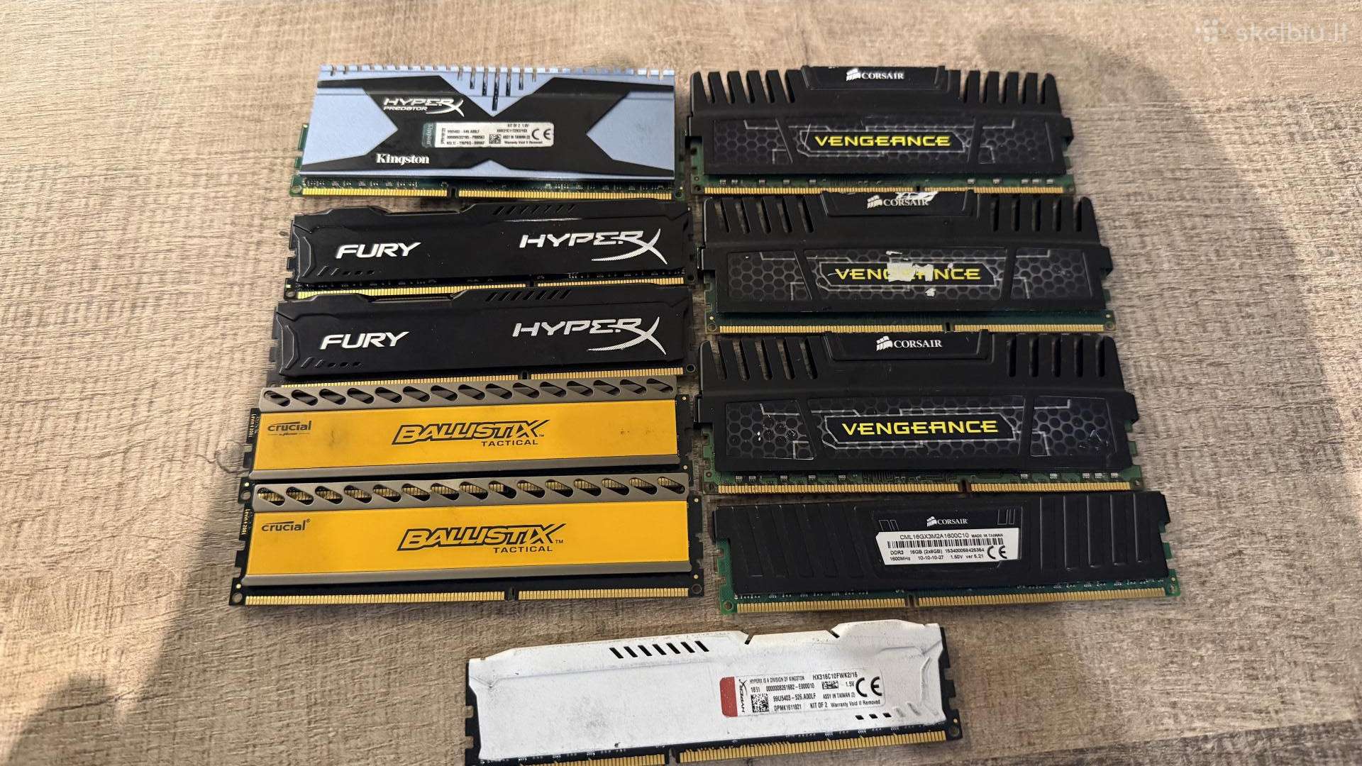 Ddr3 8gb plokštelės stacionariems.