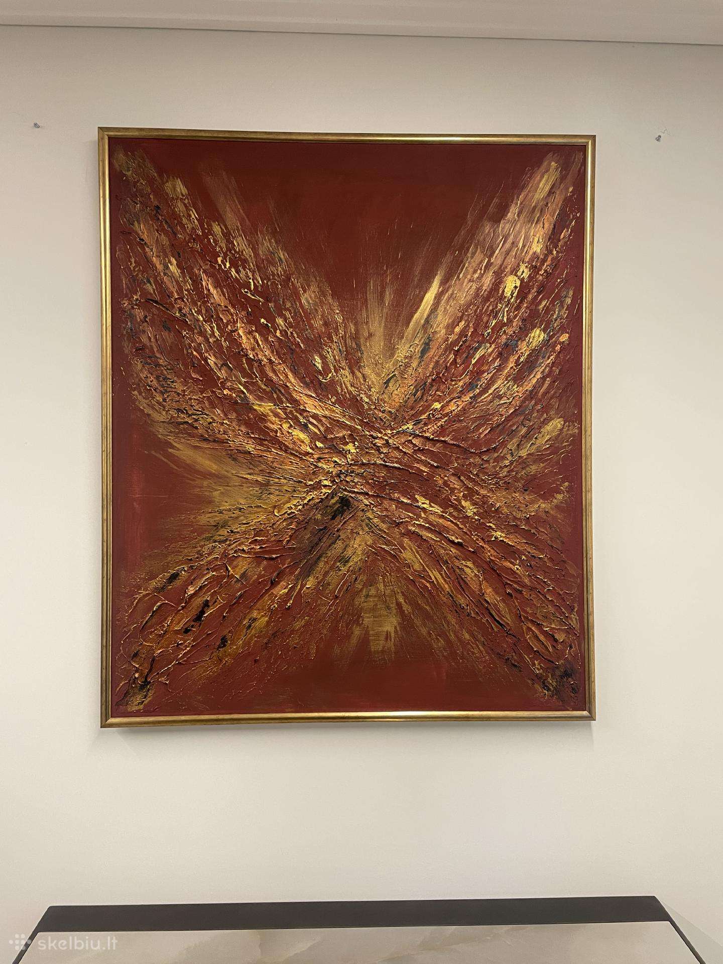 Paveiksla 120 cm x plotis 100 cm su remu