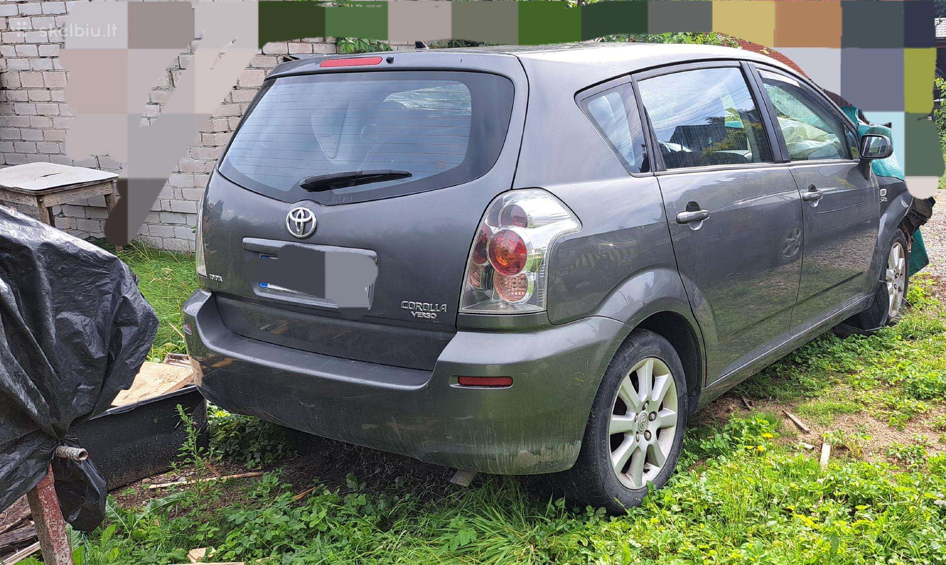 Toyota corolla verso dalimis