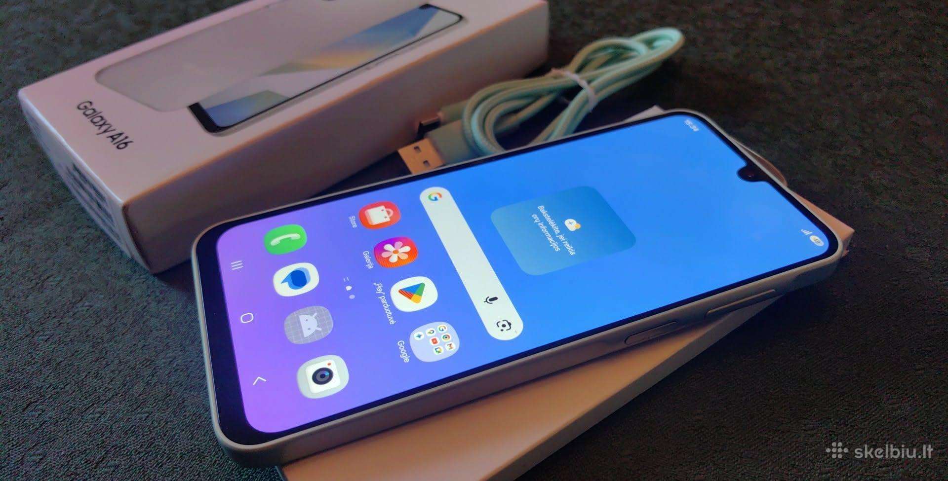 Samsung galaxy A16 128gb komplektas dezuteje