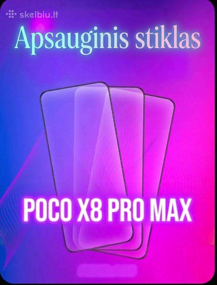 Xiaomi Poco X8 Pro Max apsauginiai stiklai