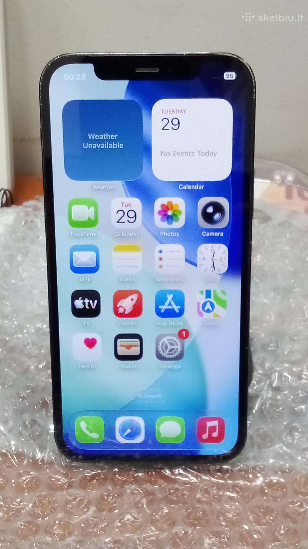 Apple iphone12 Pro 128gb, įmonės garantija