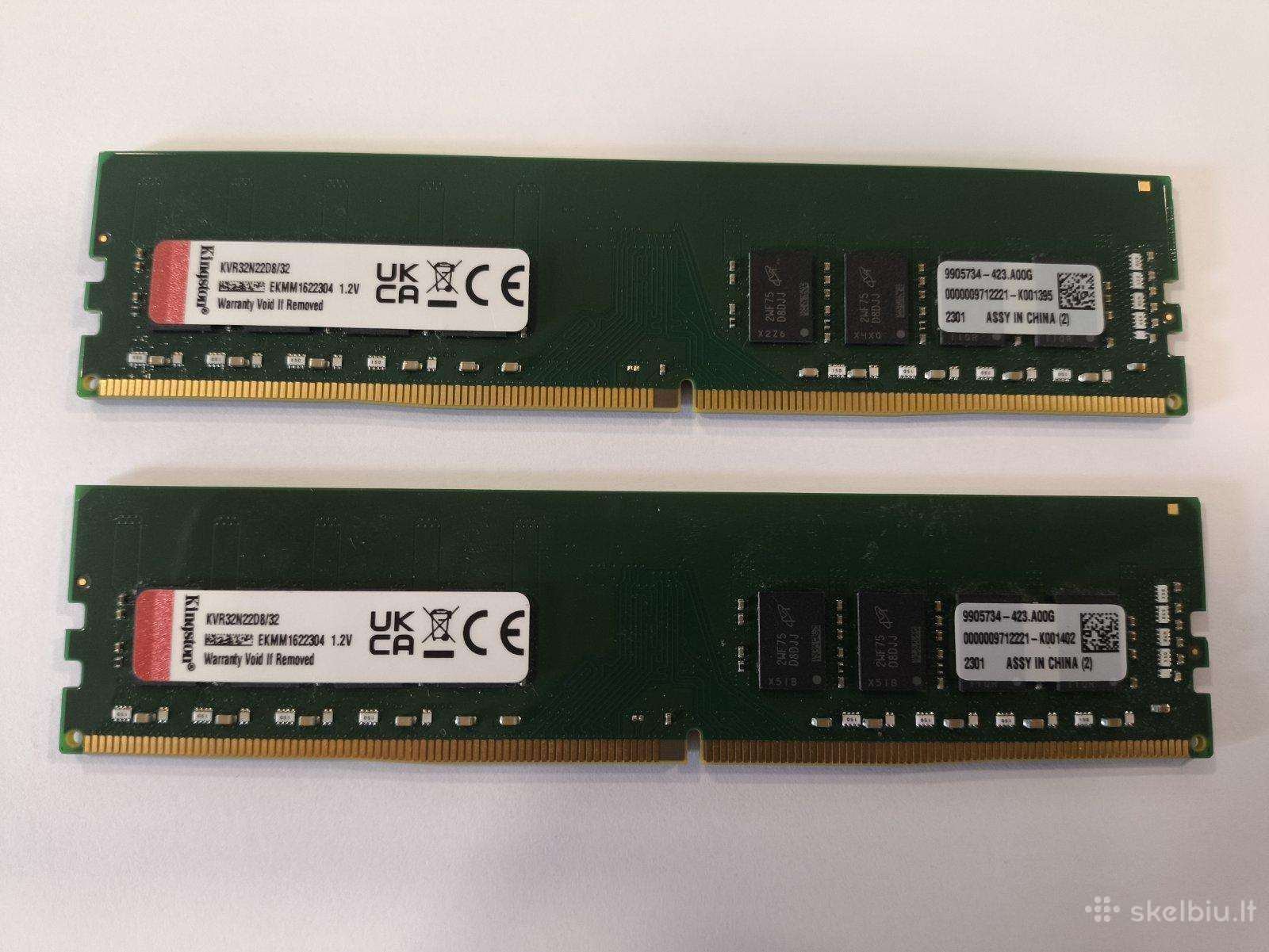 Kingston Ddr4 Dimm 3200mhz 2*32gb , 64gb 1.2v